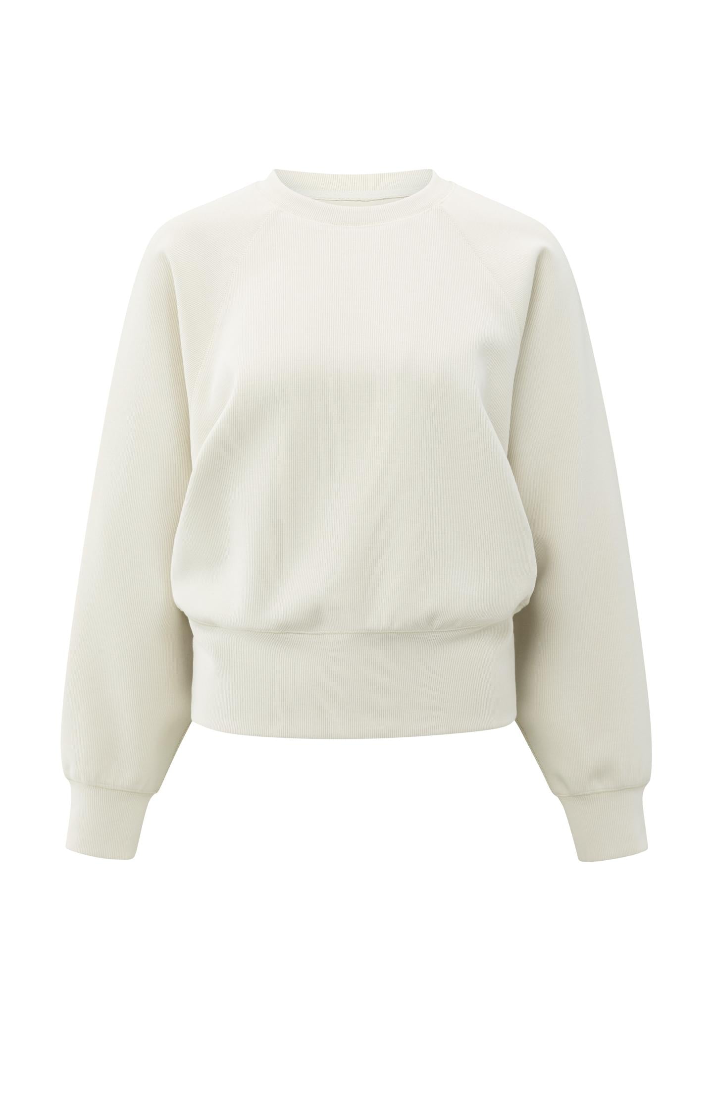 Raglan sweatshirt with fine rib texture and crew neck - Type: product