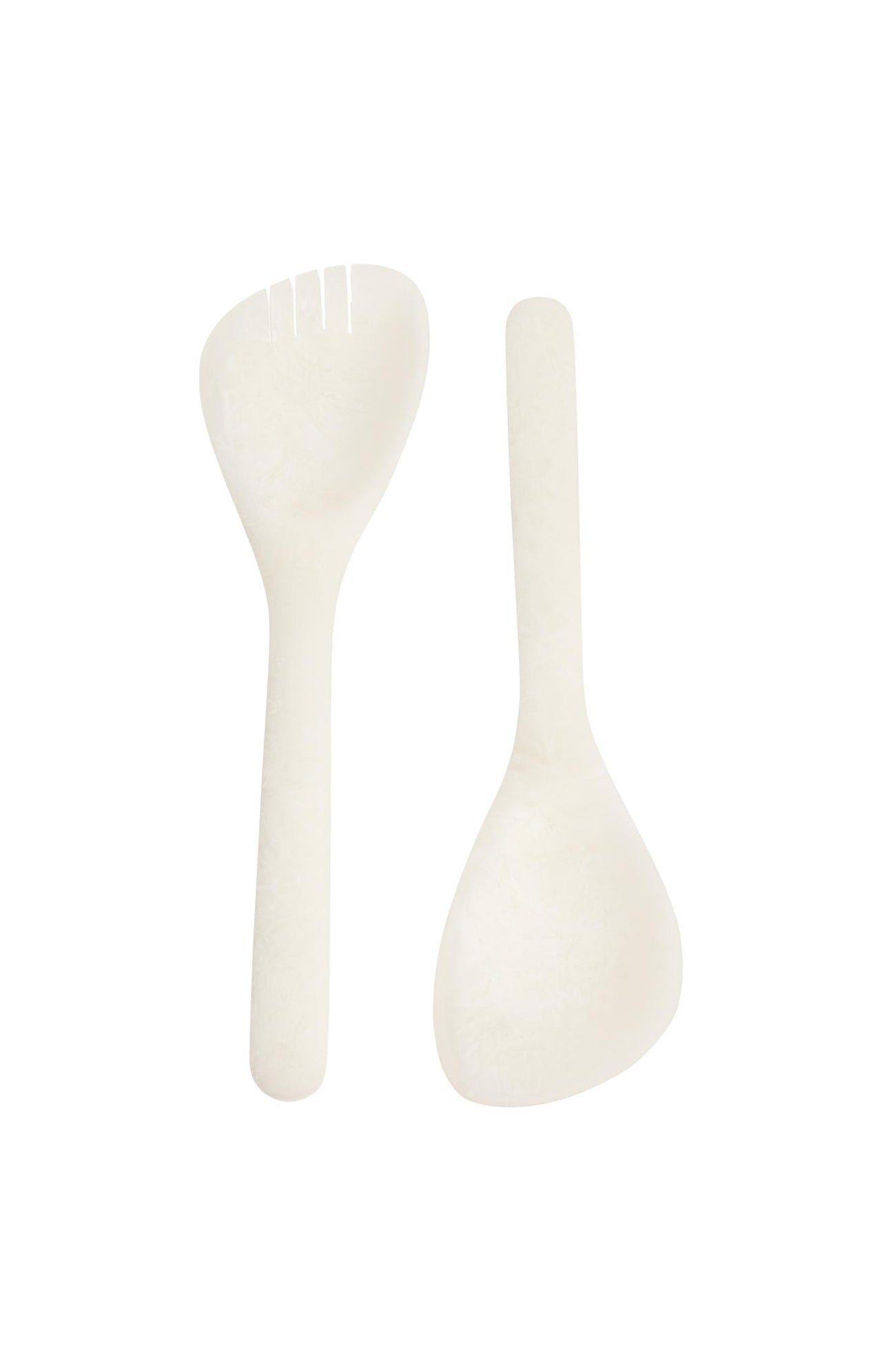 Resin salad servers with marbled finish - Type: product