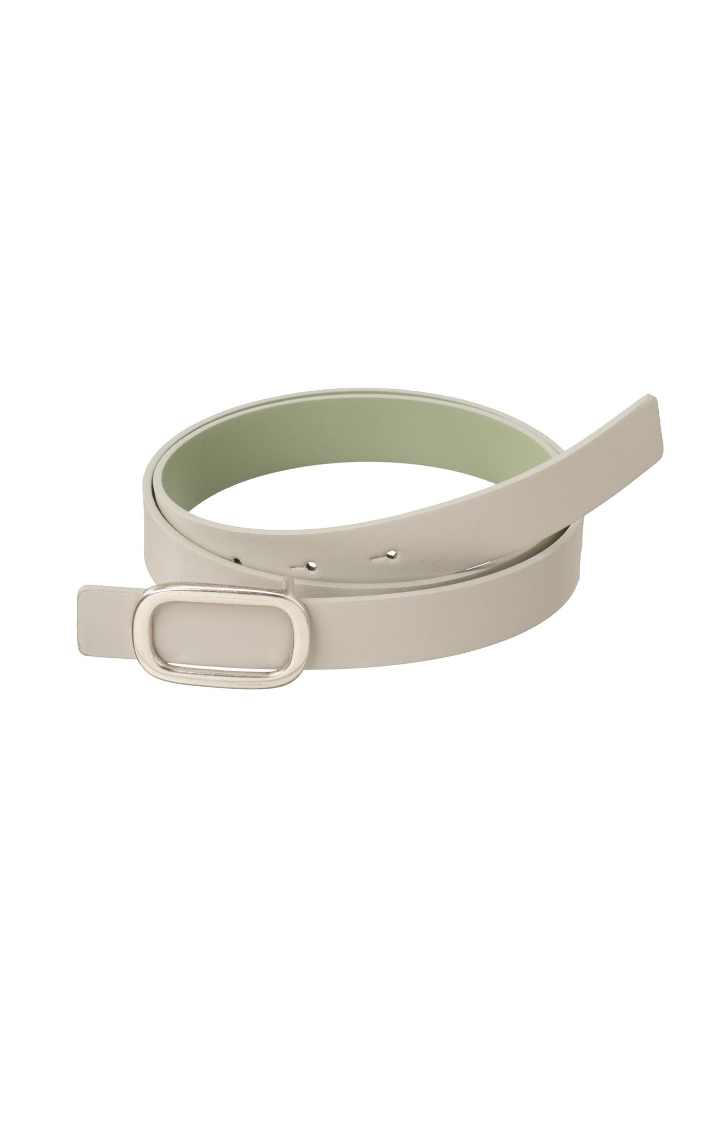 Reversible belt with square buckle and colored side - Type: product