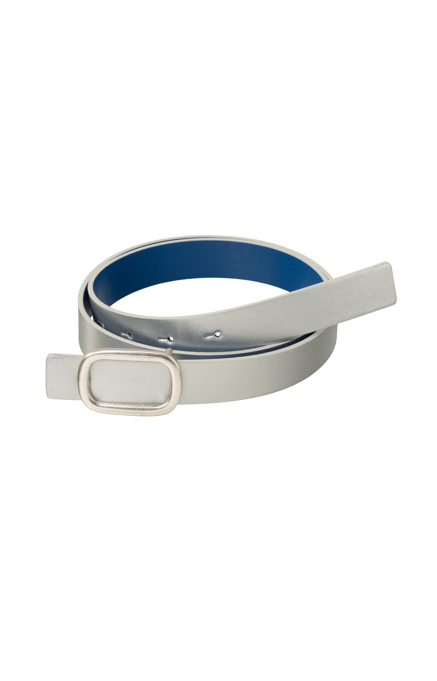 Reversible belt with square buckle and colored side - Type: product