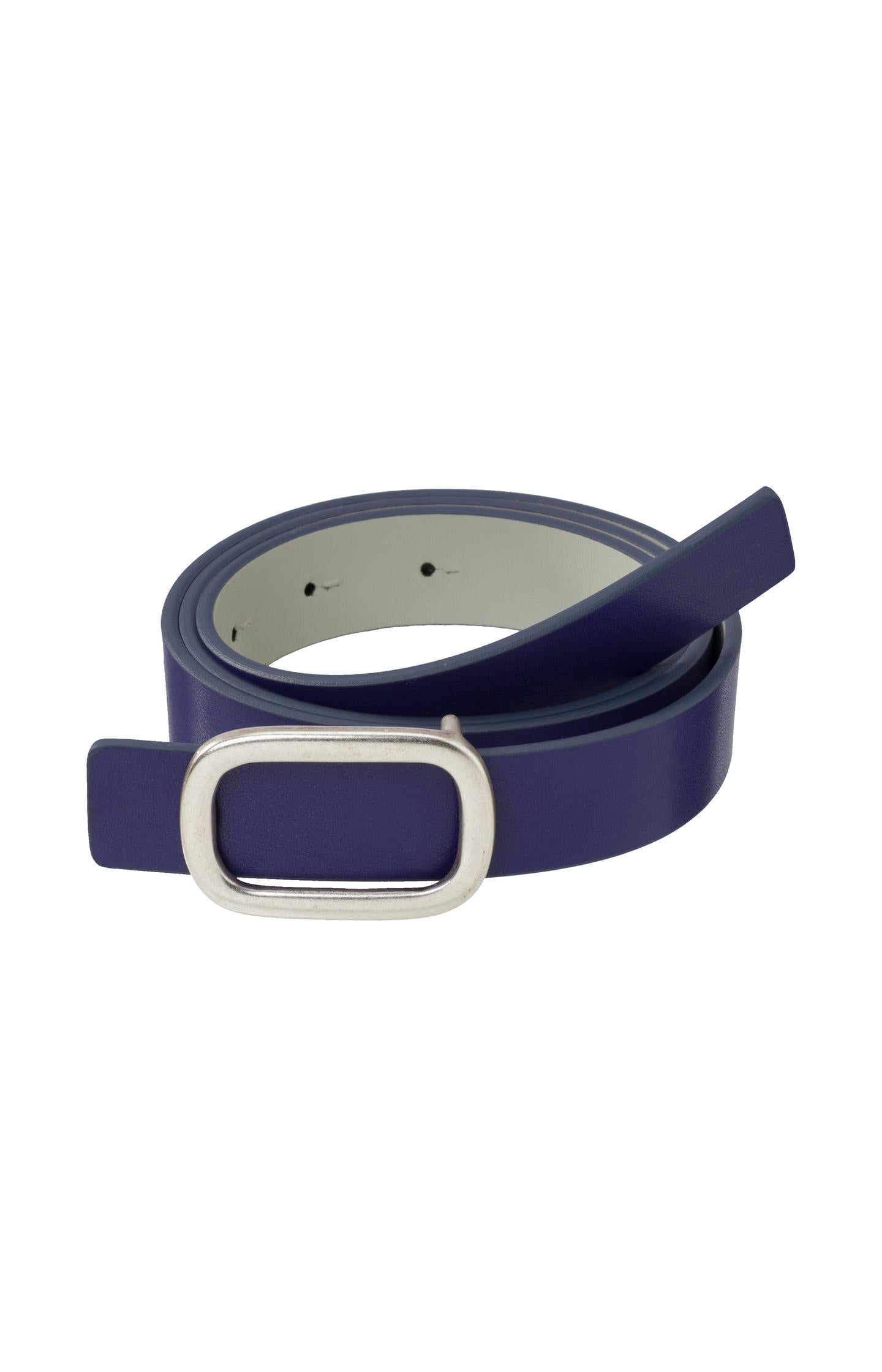 Reversible belt with square buckle in multicolor - Type: product