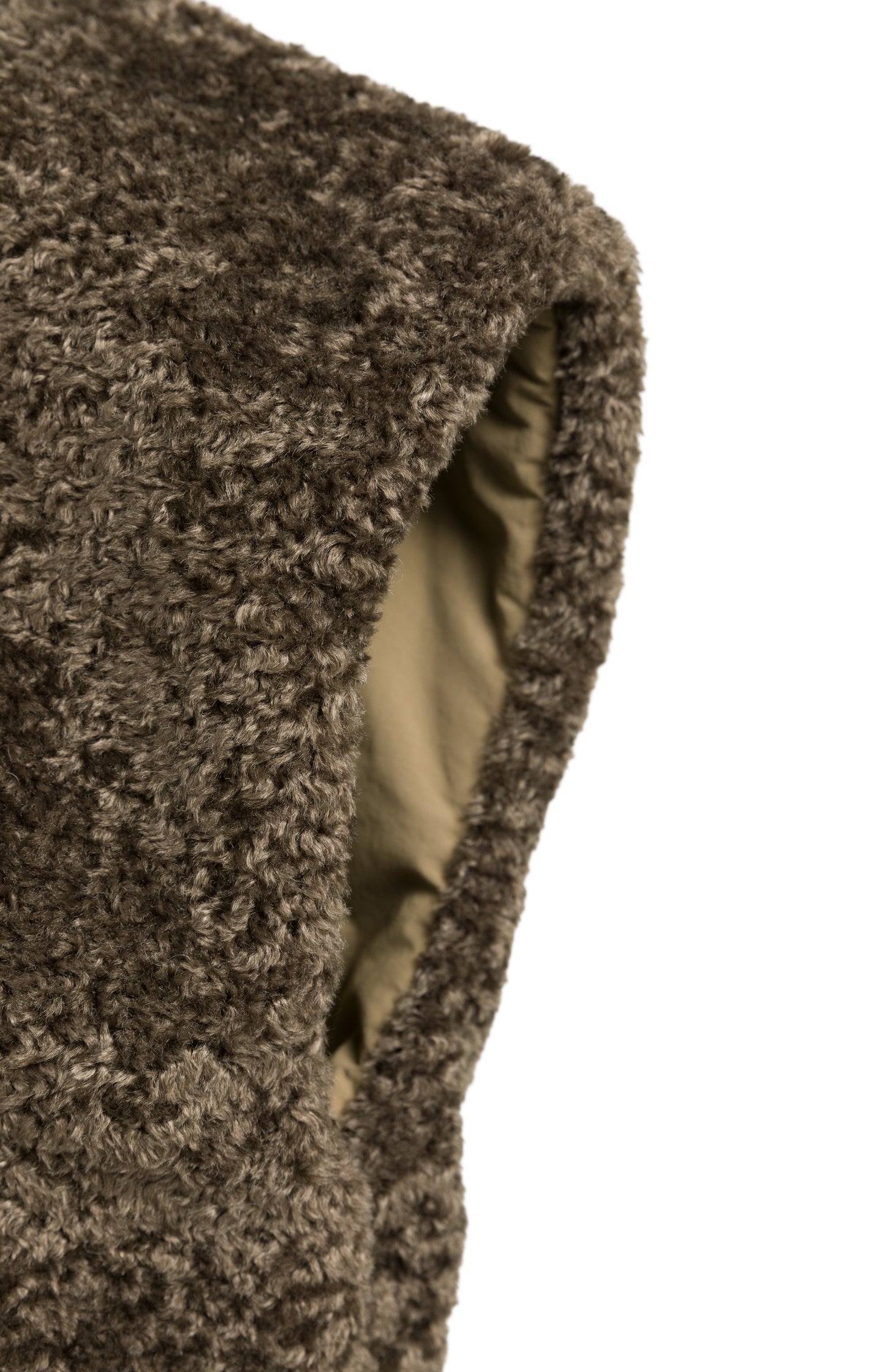 Reversible bodywarmer with hood