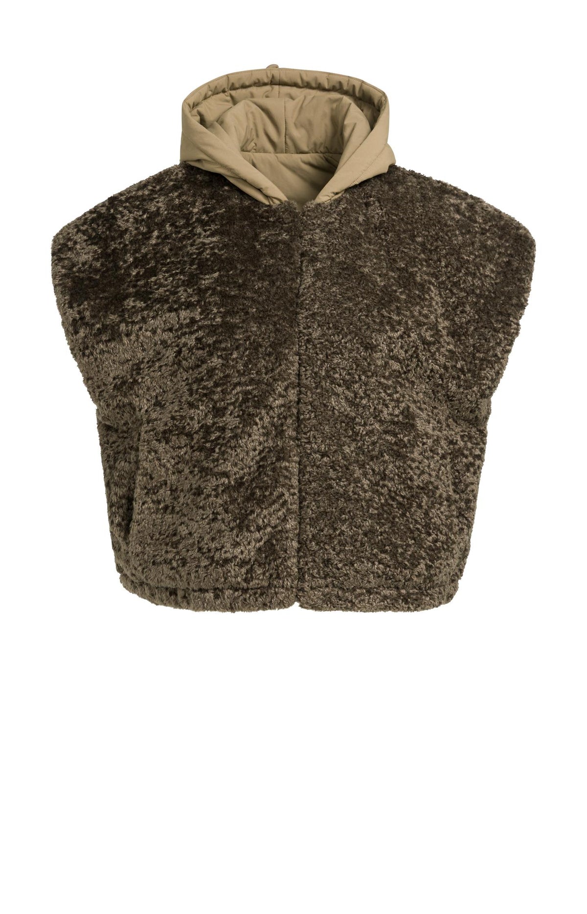 Reversible bodywarmer with hood - Type: product