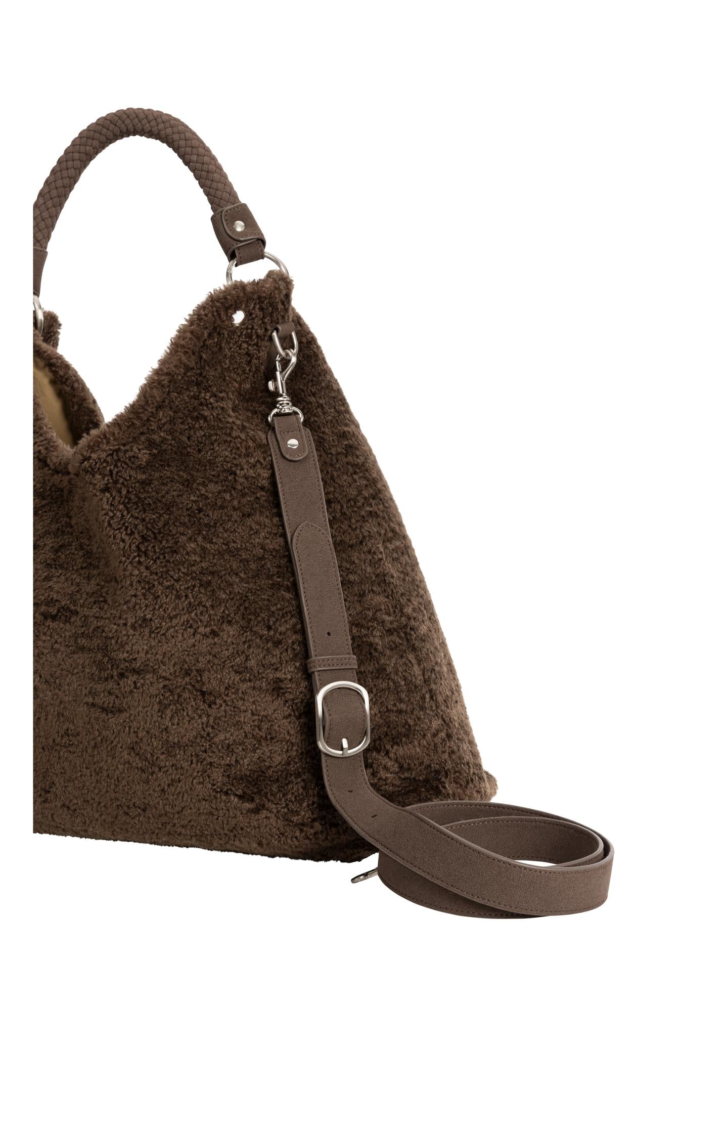 Reversible shopper with faux fur - Type: lookbook