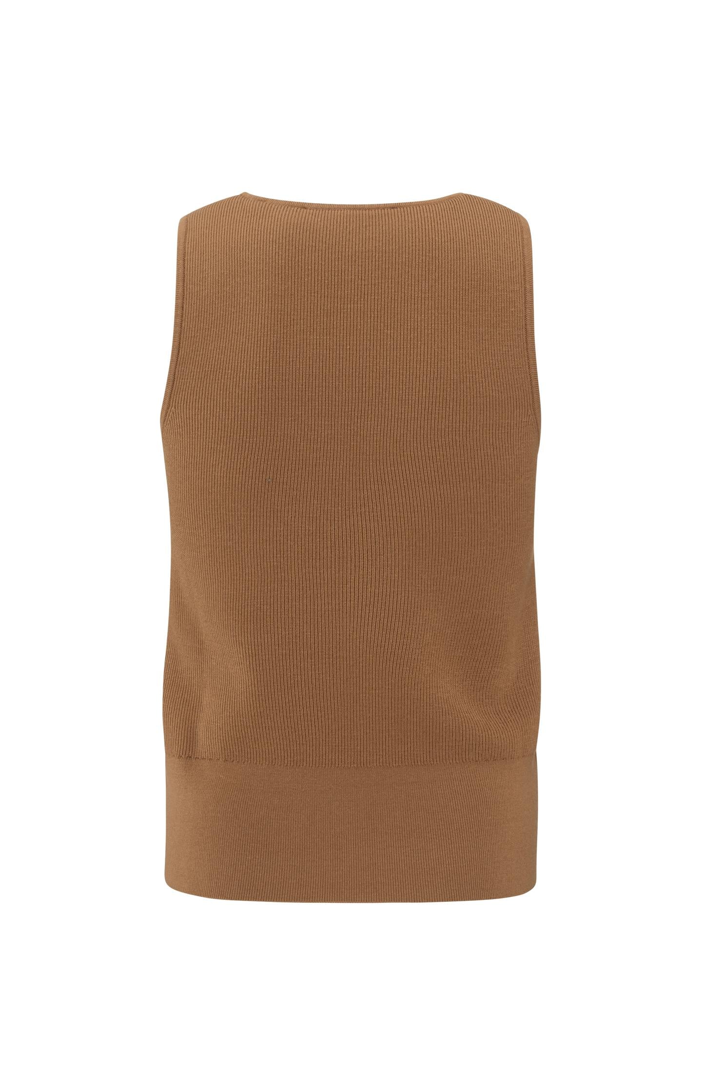 Ribbed fitted tank top