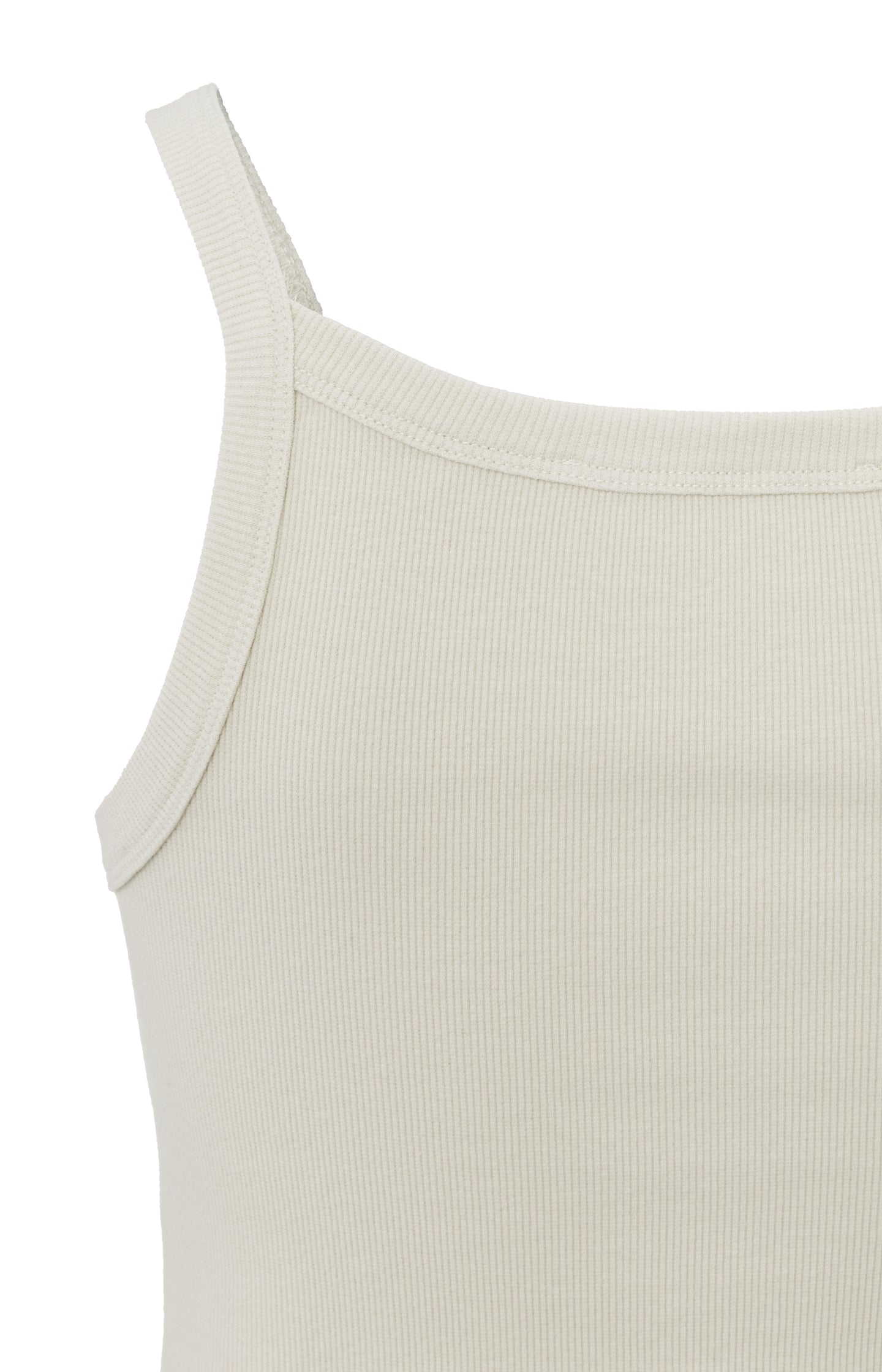 Ribbed singlet from organic cotton in regular fit - Moonstruck Grey