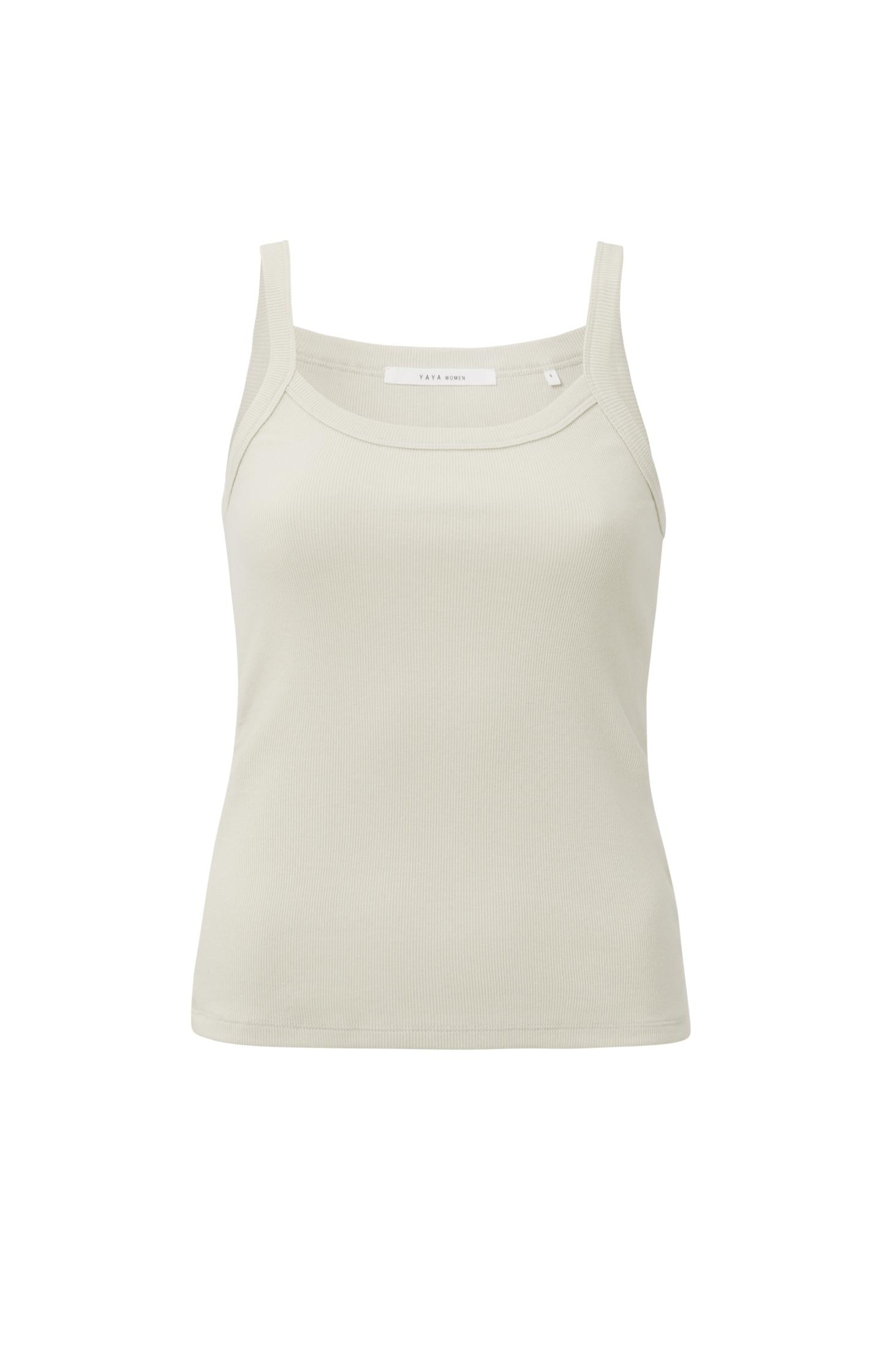 Ribbed singlet from organic cotton in regular fit - Moonstruck Grey - Type: product