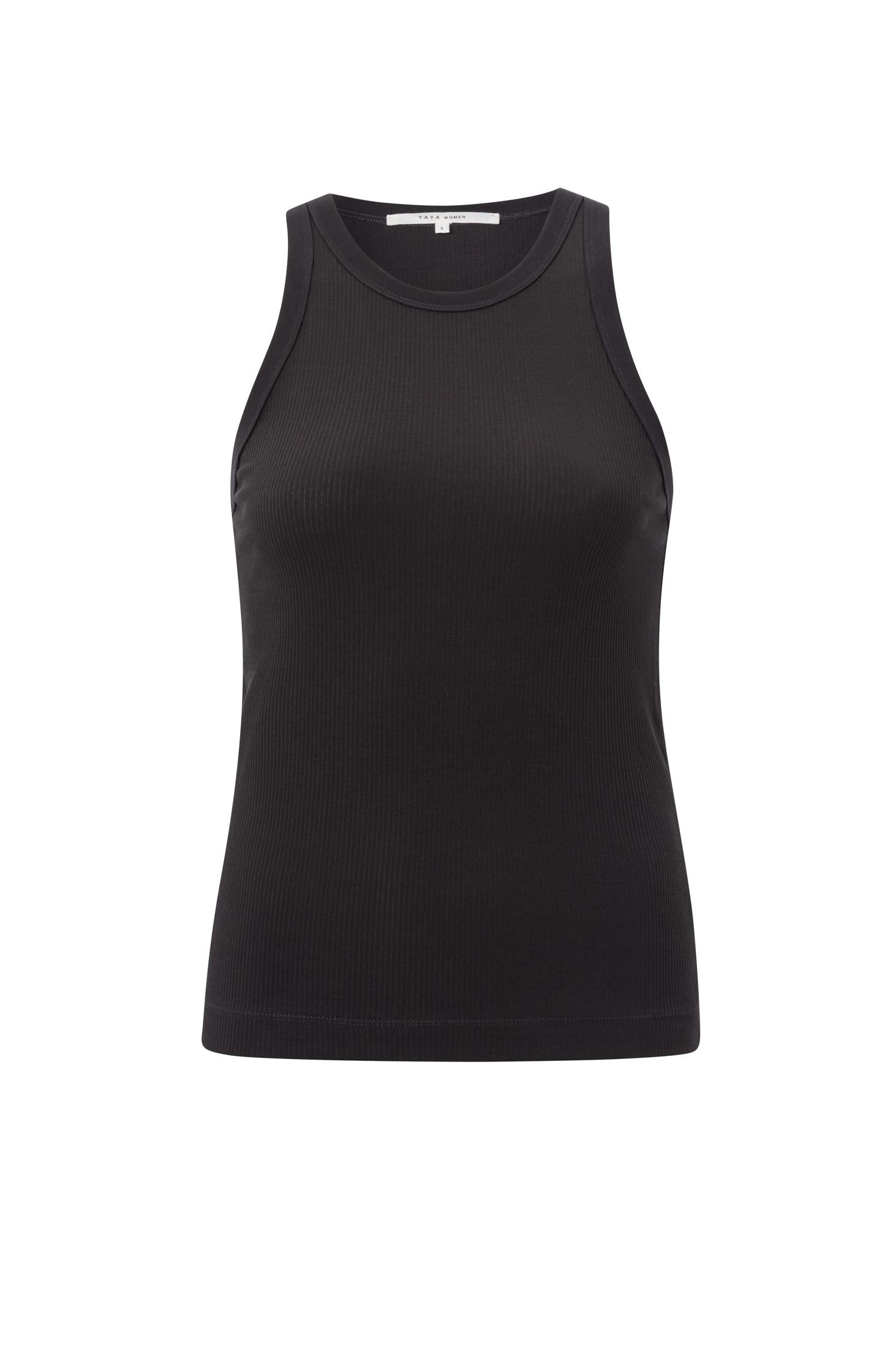 Ribbed singlet with fitted fit - Type: product