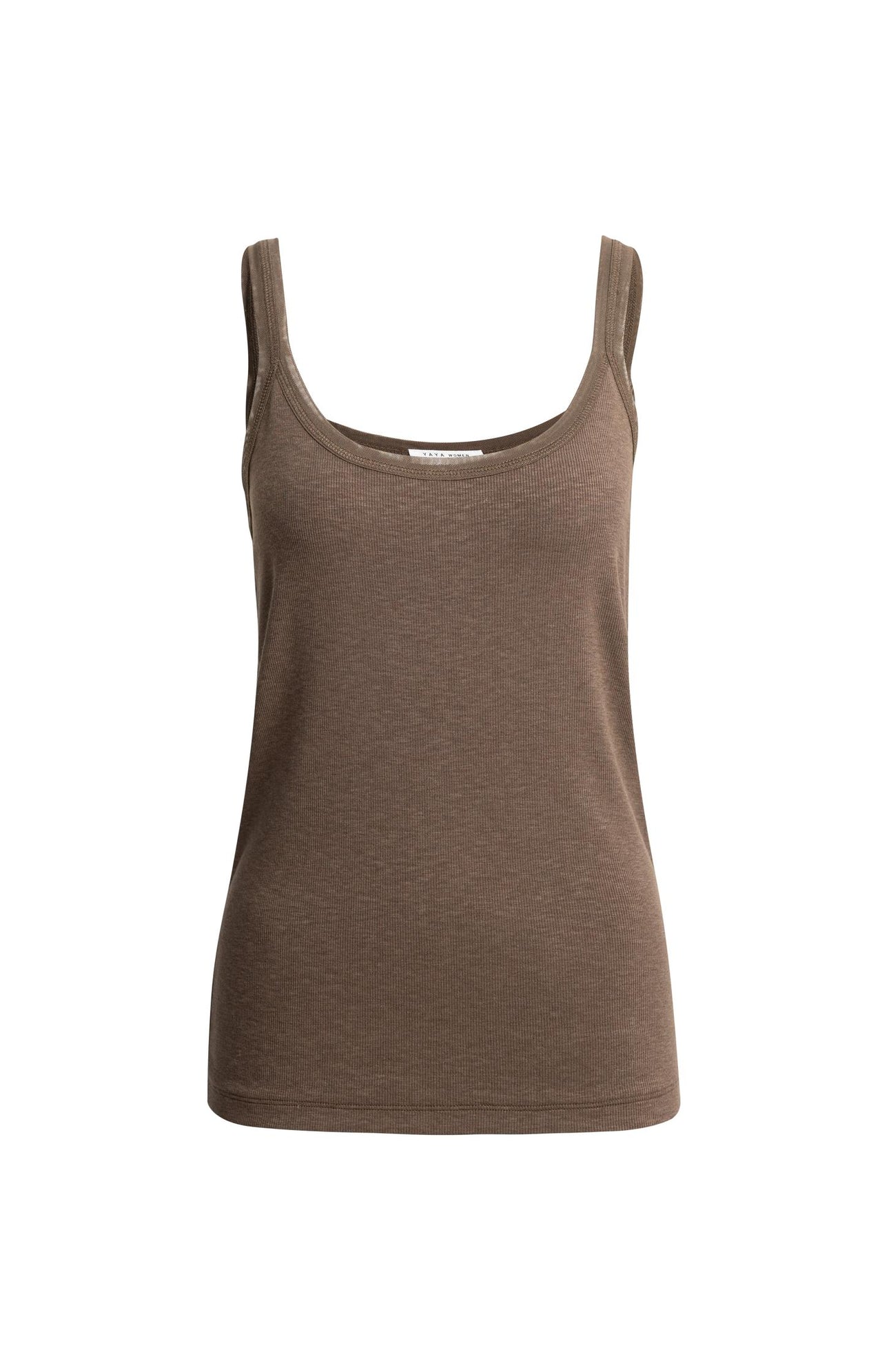 Ribbed singlet with mesh detail - Type: product