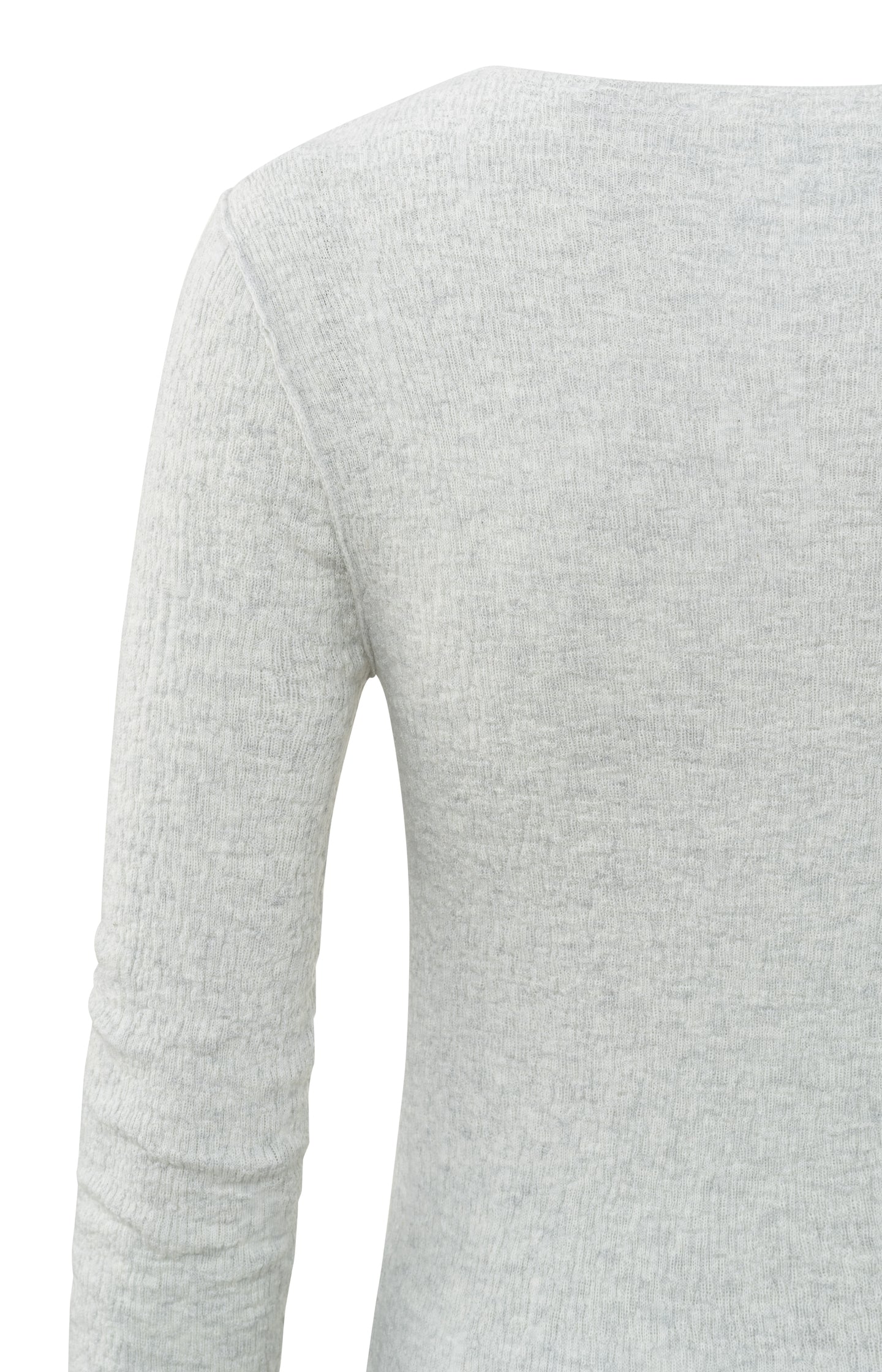 Round neck sweater with long sleeves