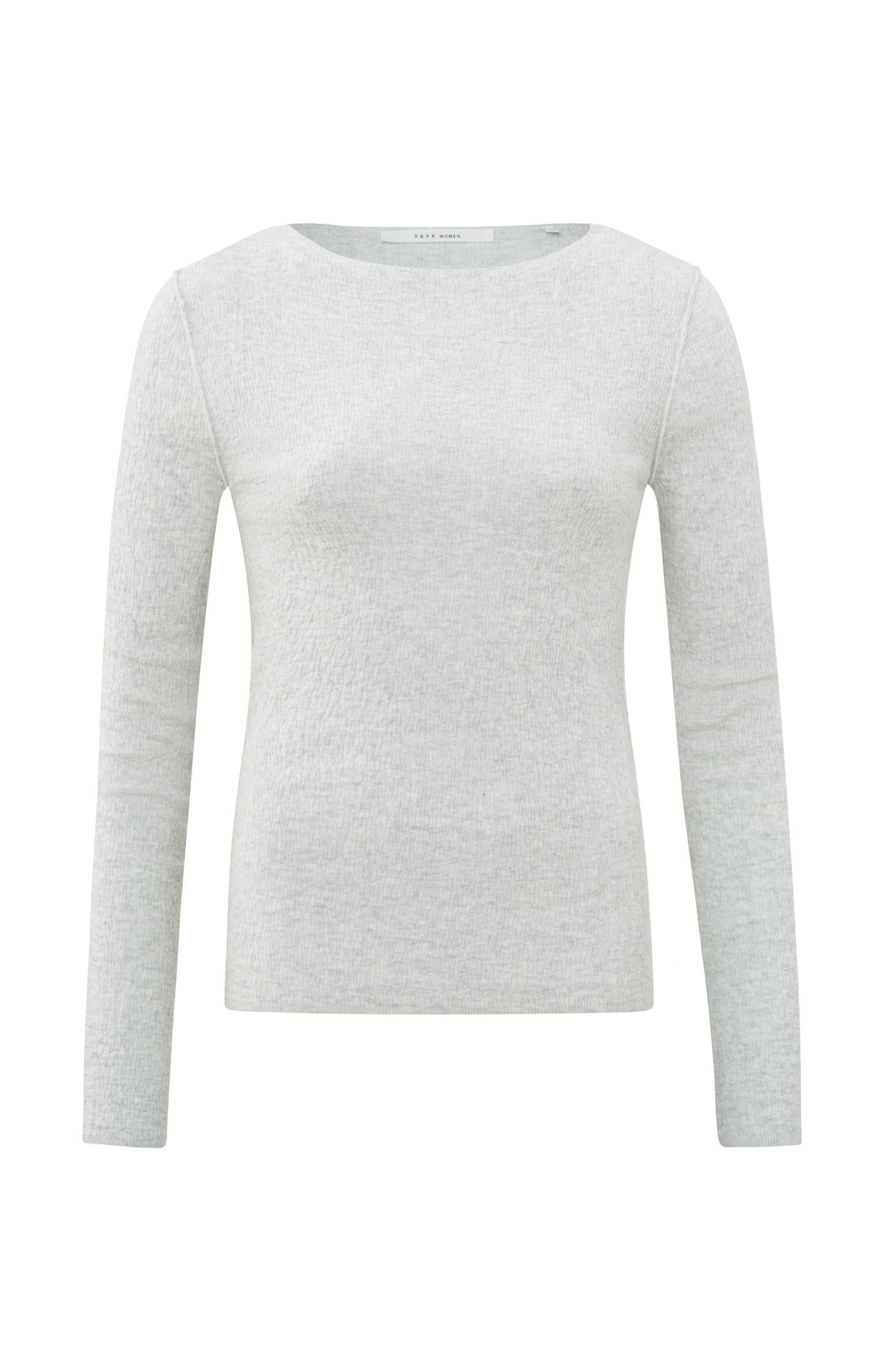 Round neck sweater with long sleeves - Type: product