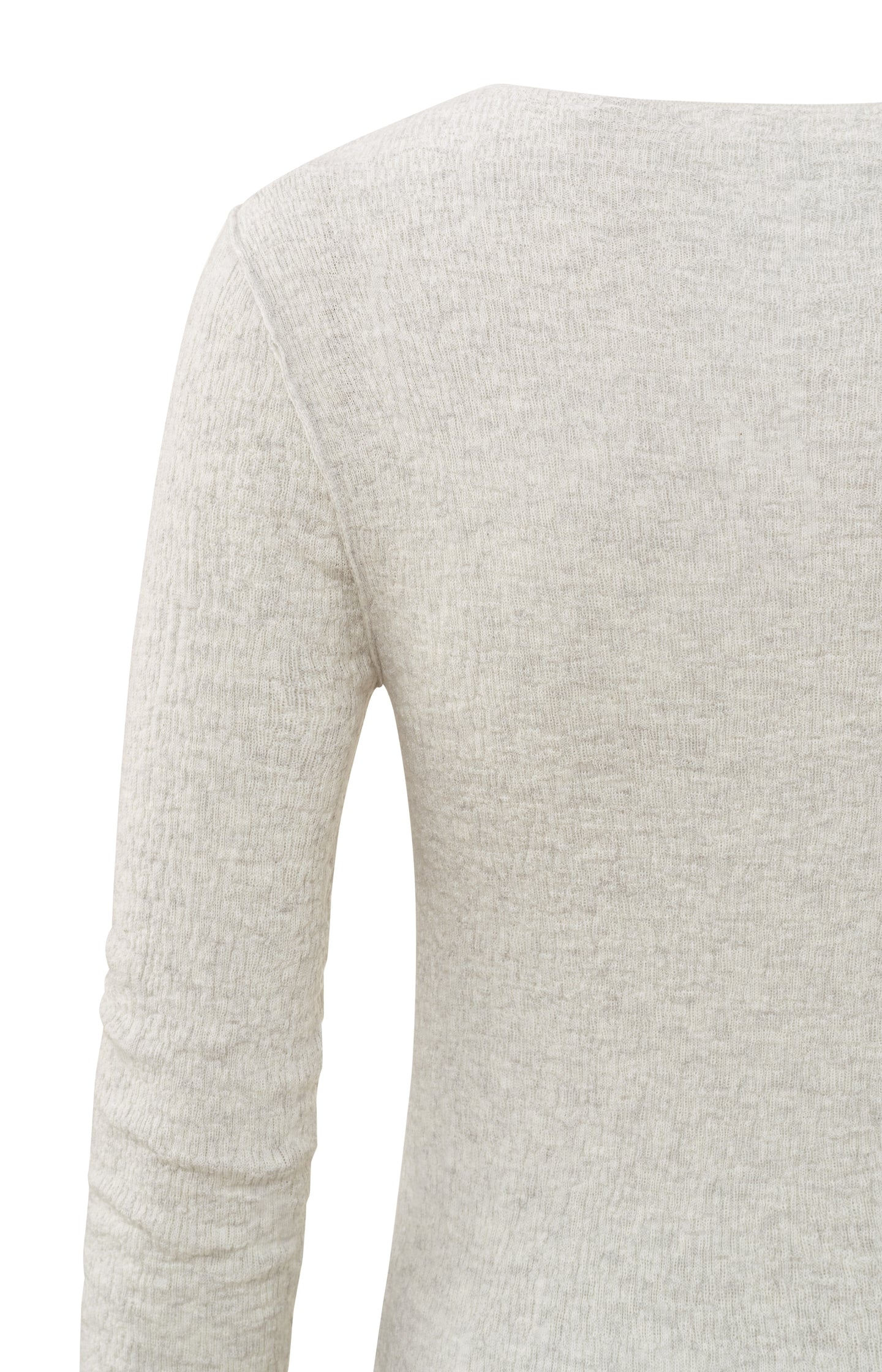 Round neck sweater with long sleeves