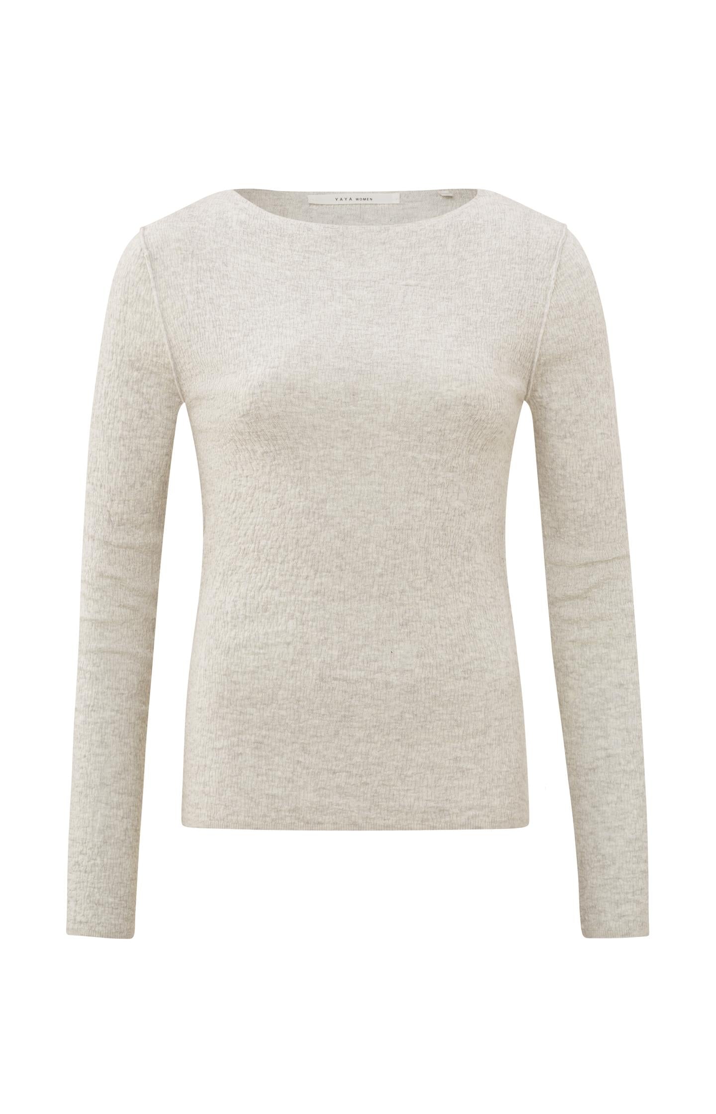 Round neck sweater with long sleeves - Type: product