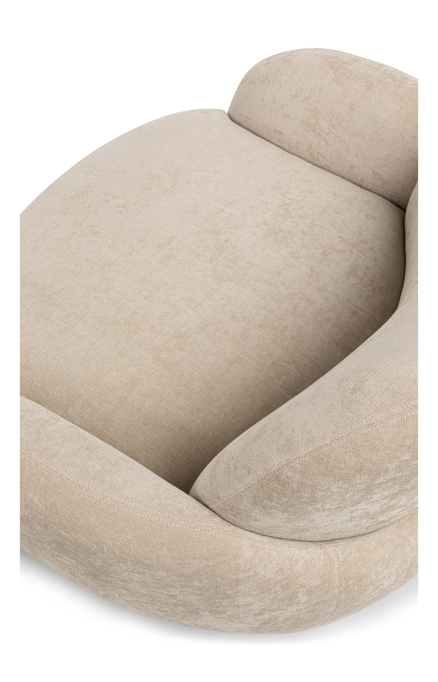 Round swivel lounge chair