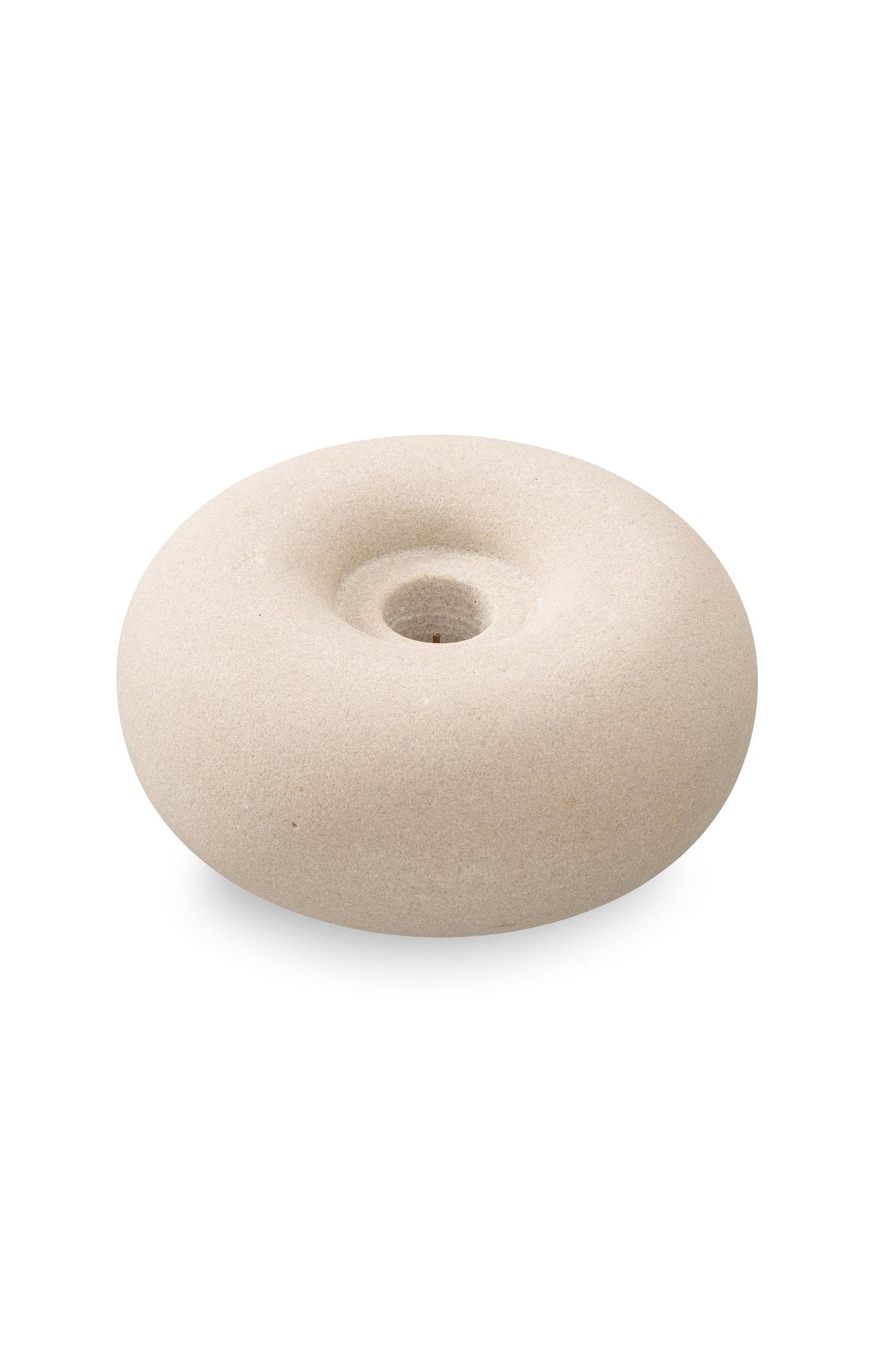 Sandstone candle holder - large - Type: product