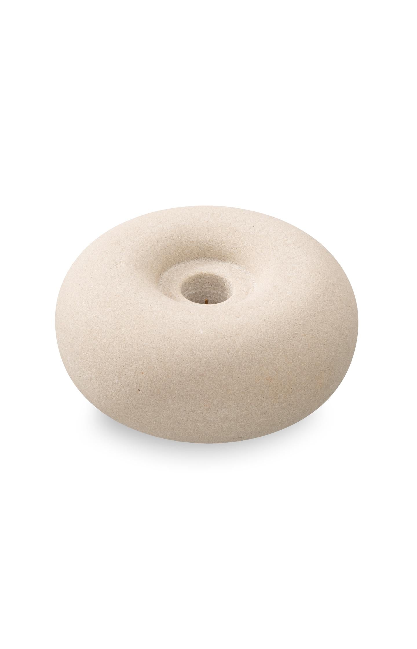 Sandstone candle holder - large - Type: product