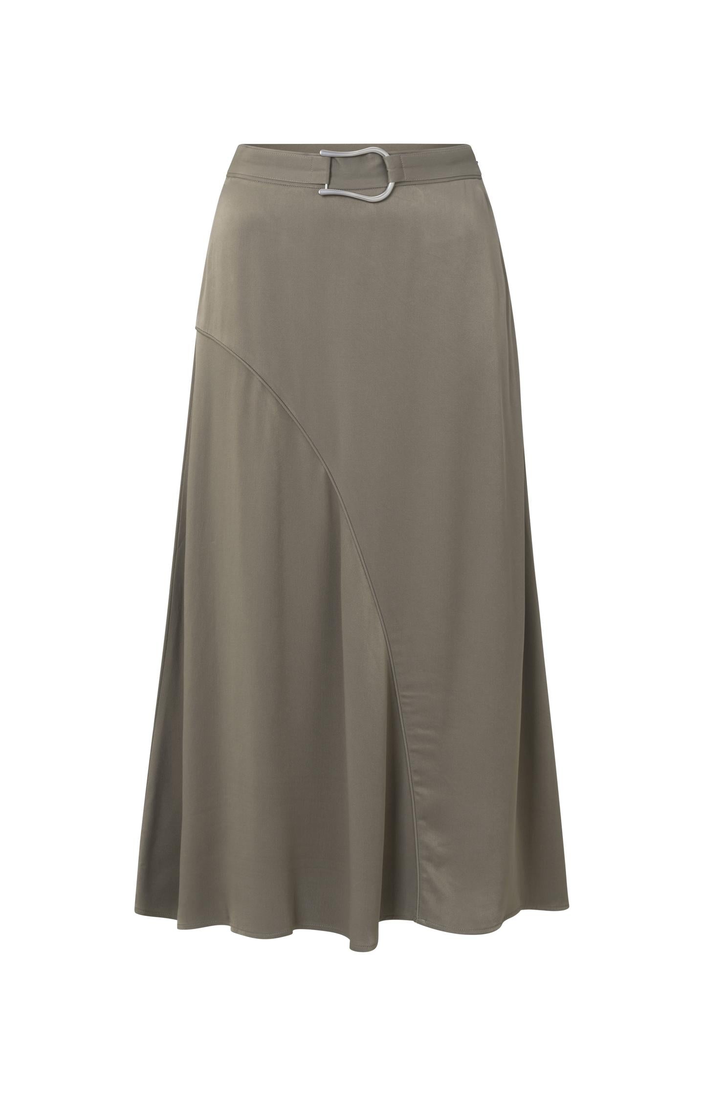 Satin midi skirt - Type: product