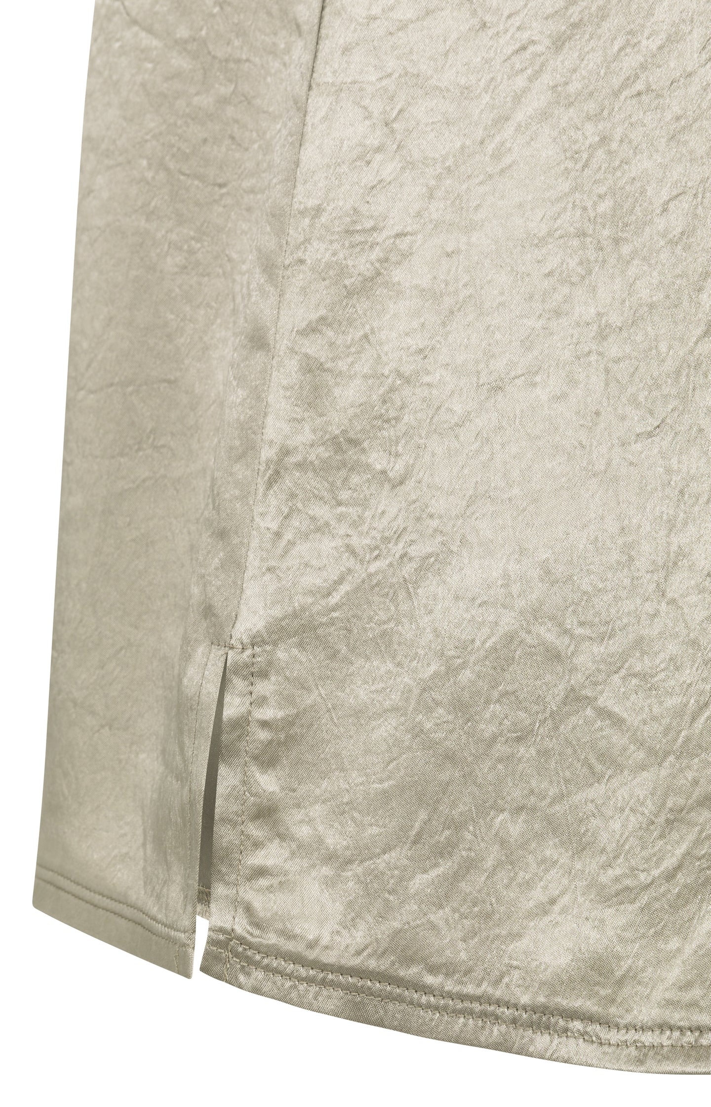 Satin singlet with sheer detail