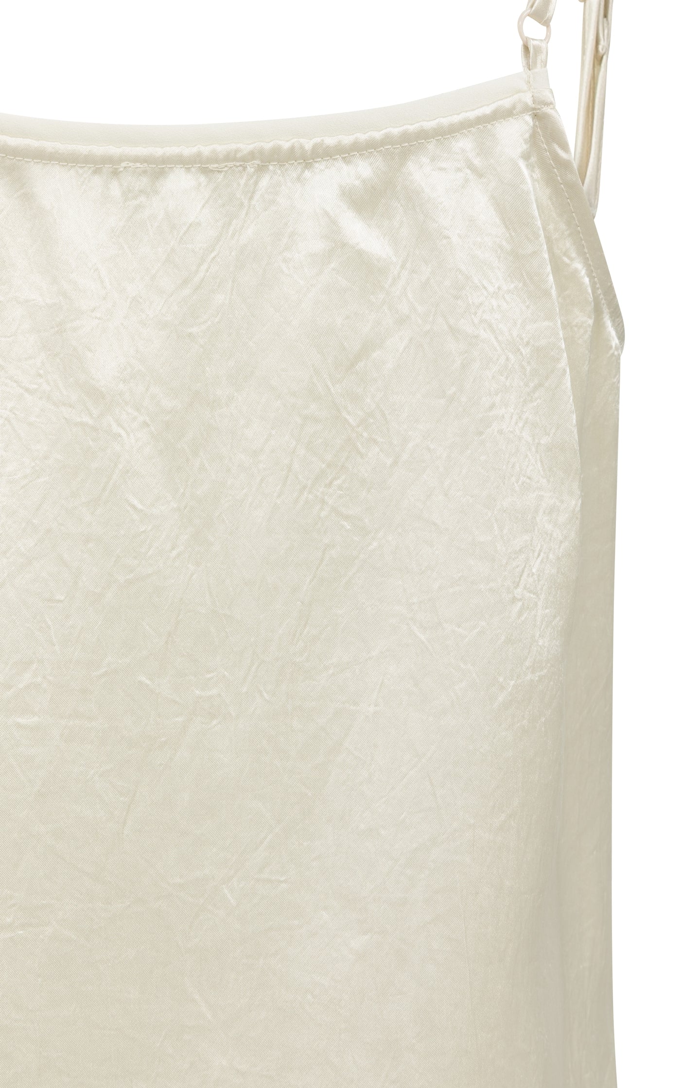 Satin singlet with sheer detail