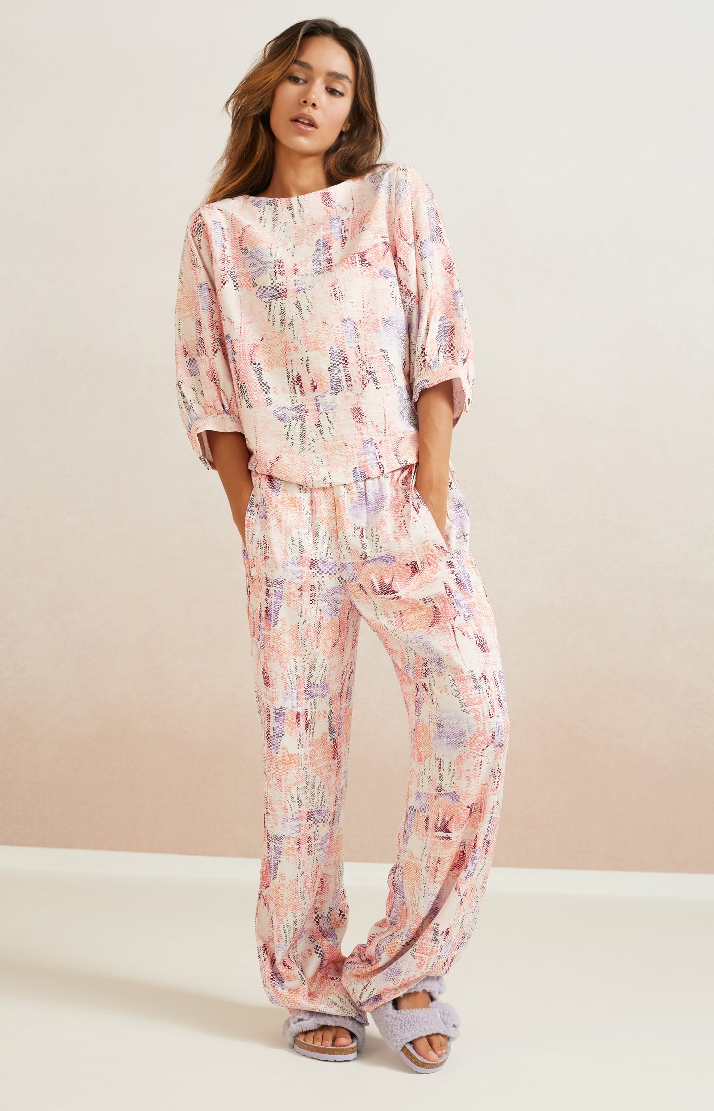 Cecil ladies Trousers with colorful print B377518 Cecil ladies Trousers with colorful print B377518