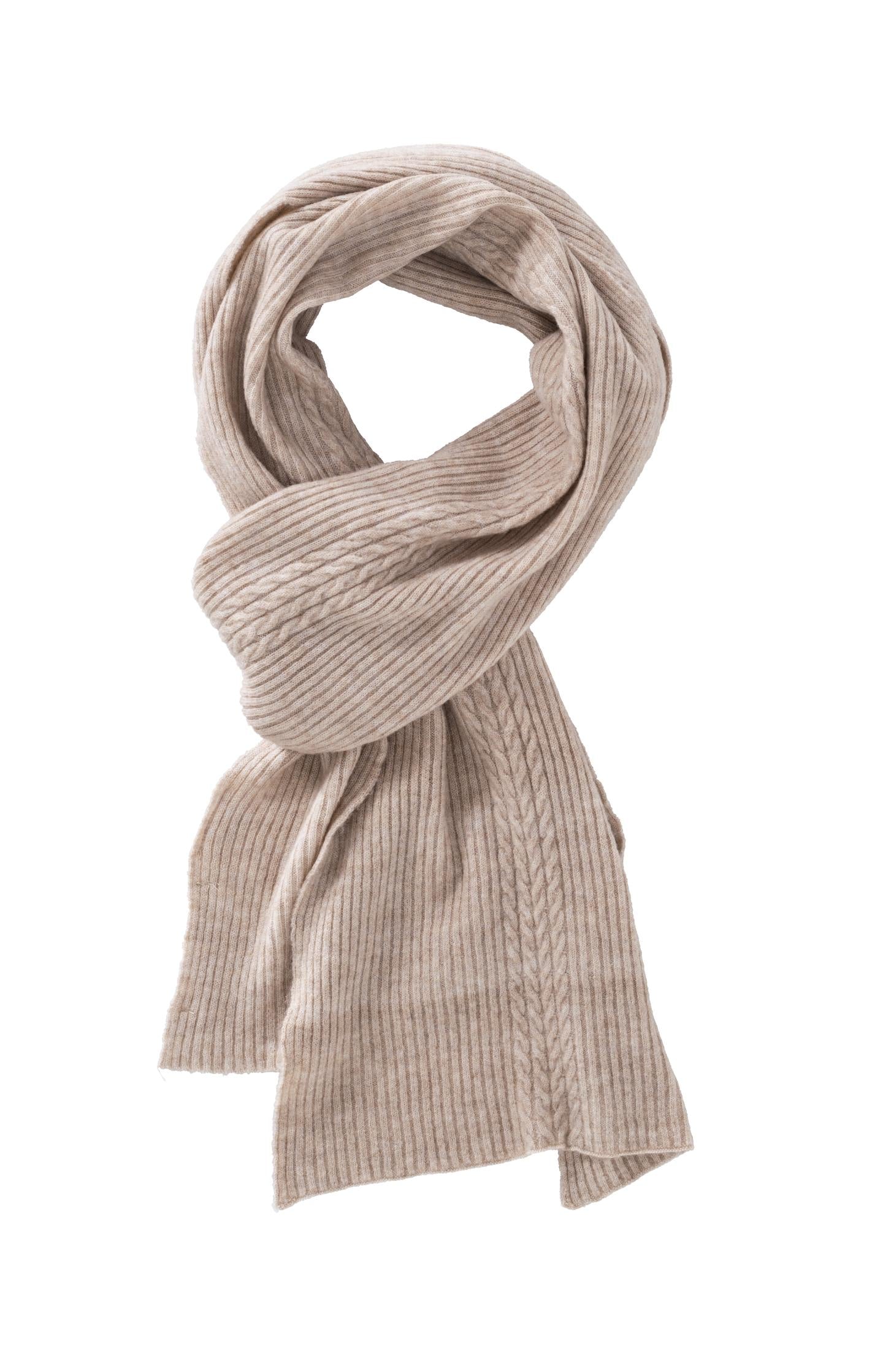 Scarf made from soft, ribbed material - Type: product