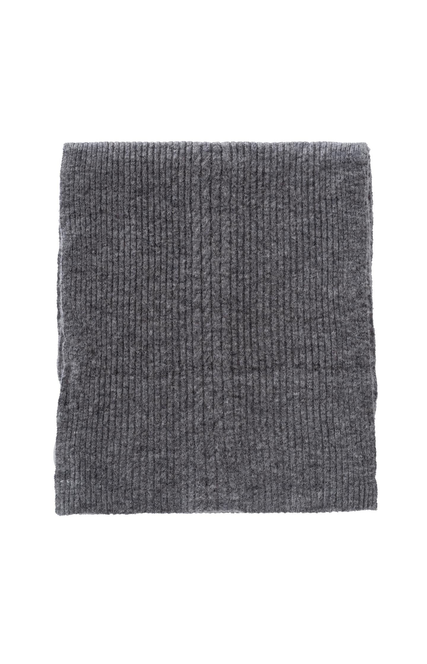 Scarf made from soft, ribbed material