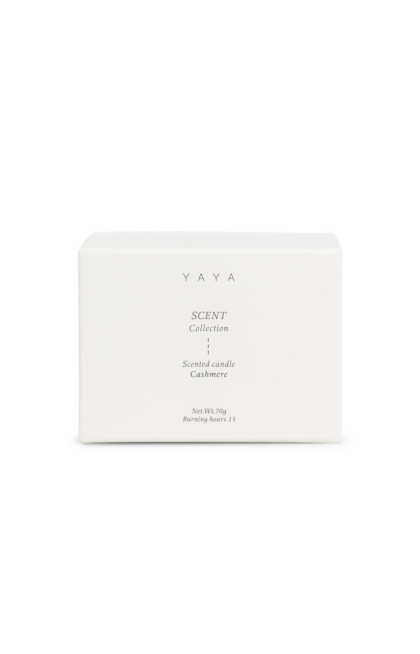 Scented candle in cement holder