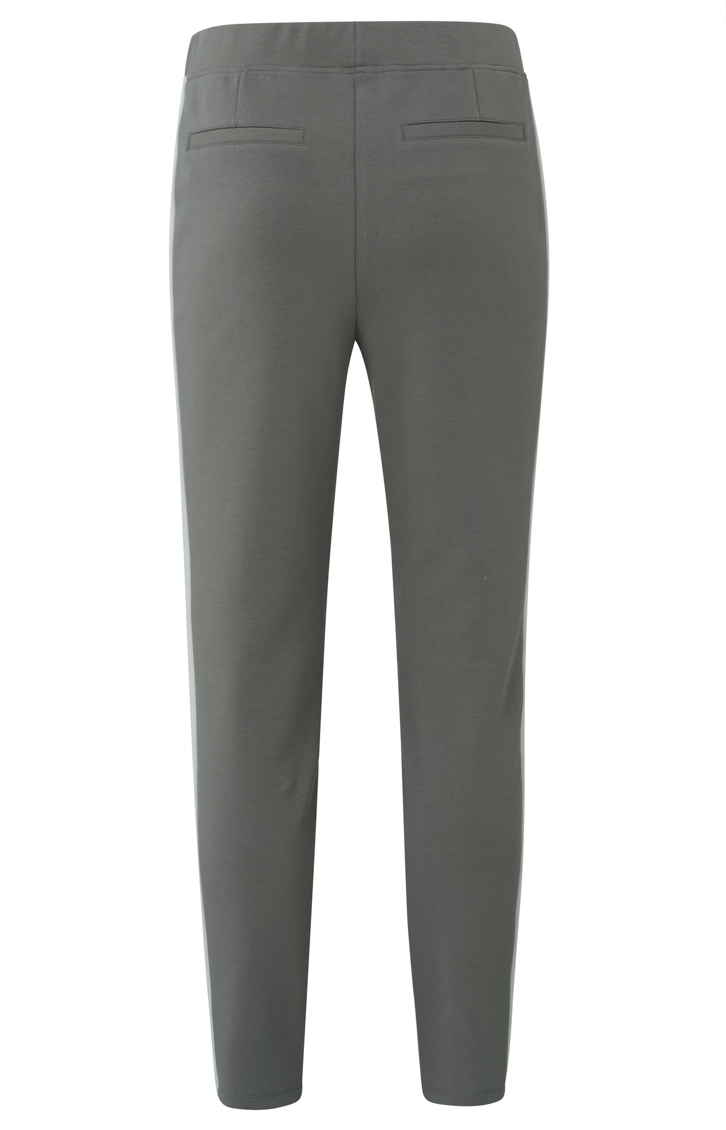 Scuba trousers with side pockets, seam details and stripe