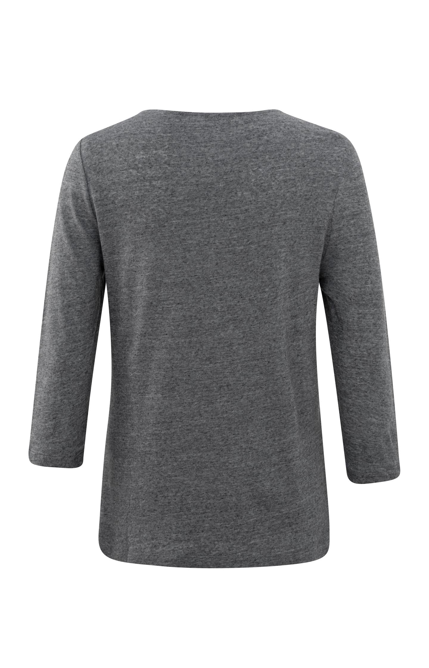 Shirt with 3/4 sleeves and round neck