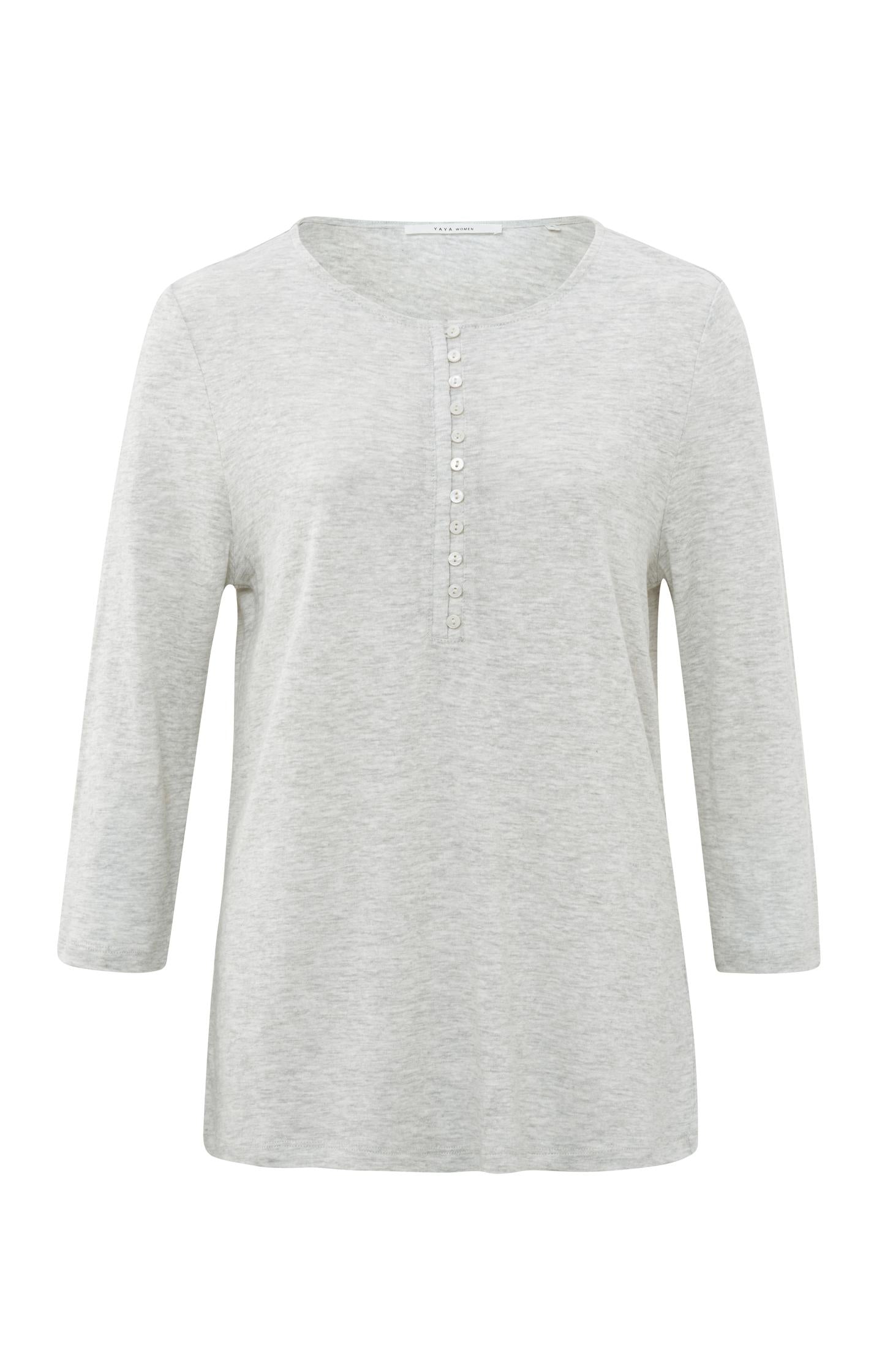 Shirt with 3/4 sleeves and round neck - Type: product