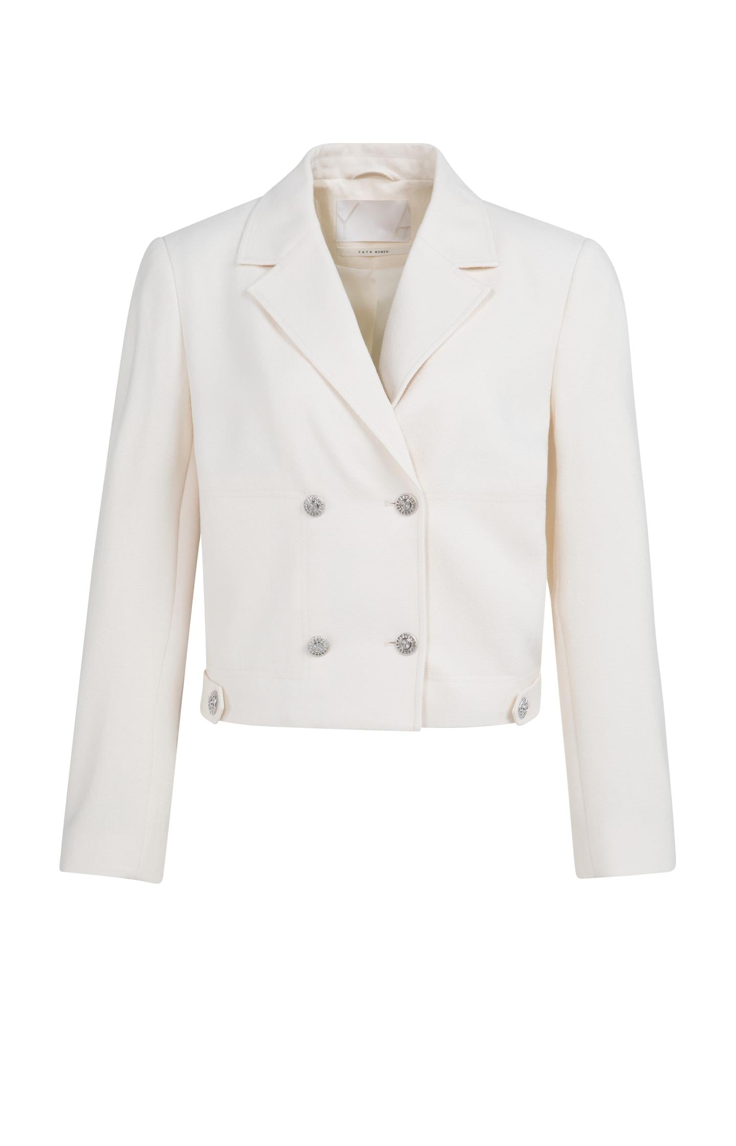 Short double-breasted blazer jacket - Type: product