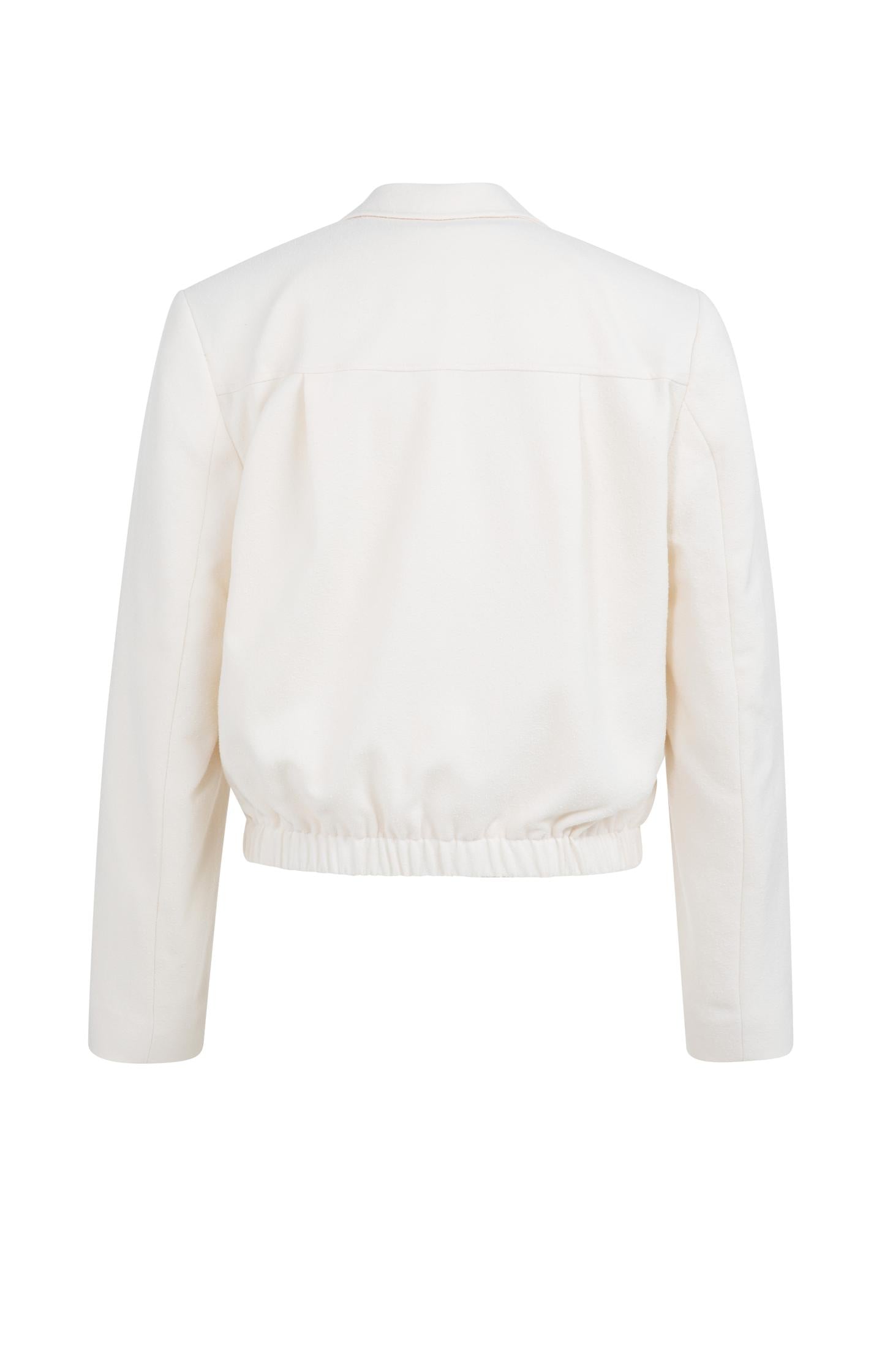 Short double-breasted blazer jacket