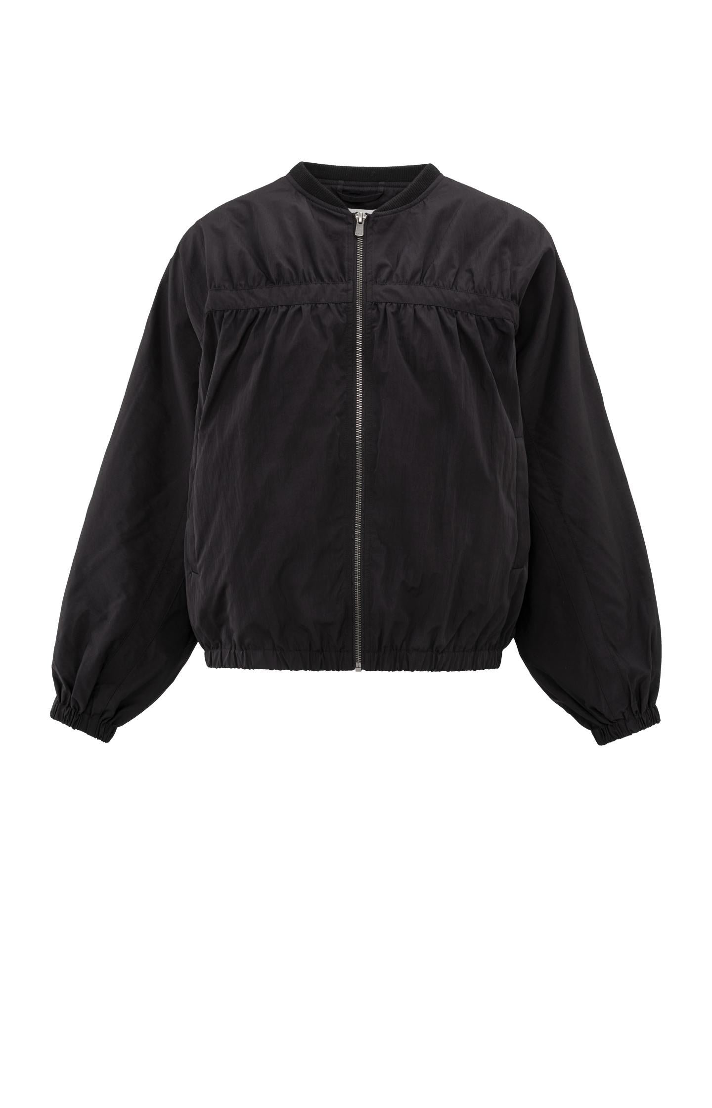 Short nylon bomber jacket with oversized fit - Type: product