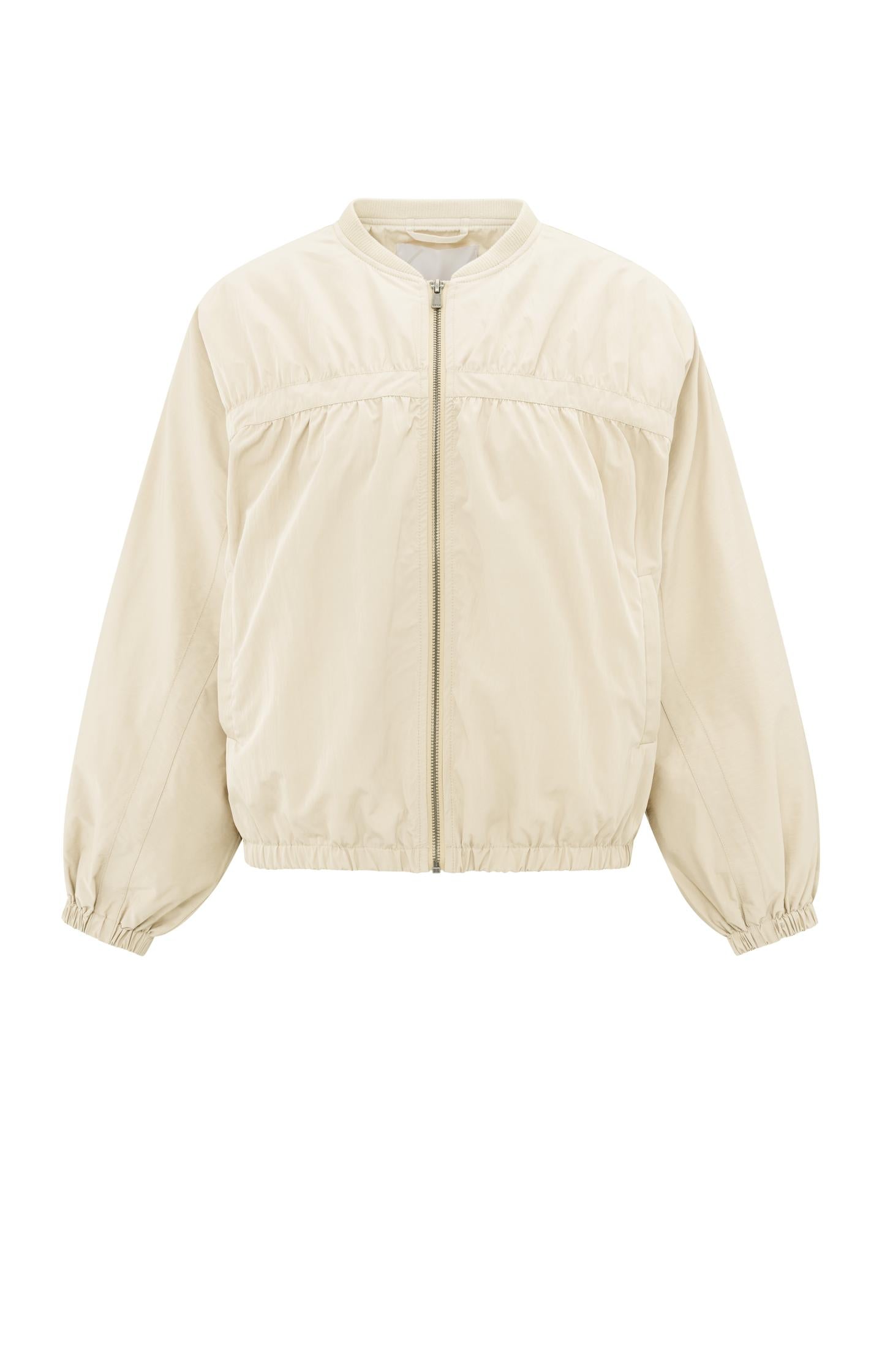 Short nylon bomber jacket with oversized fit - Type: product