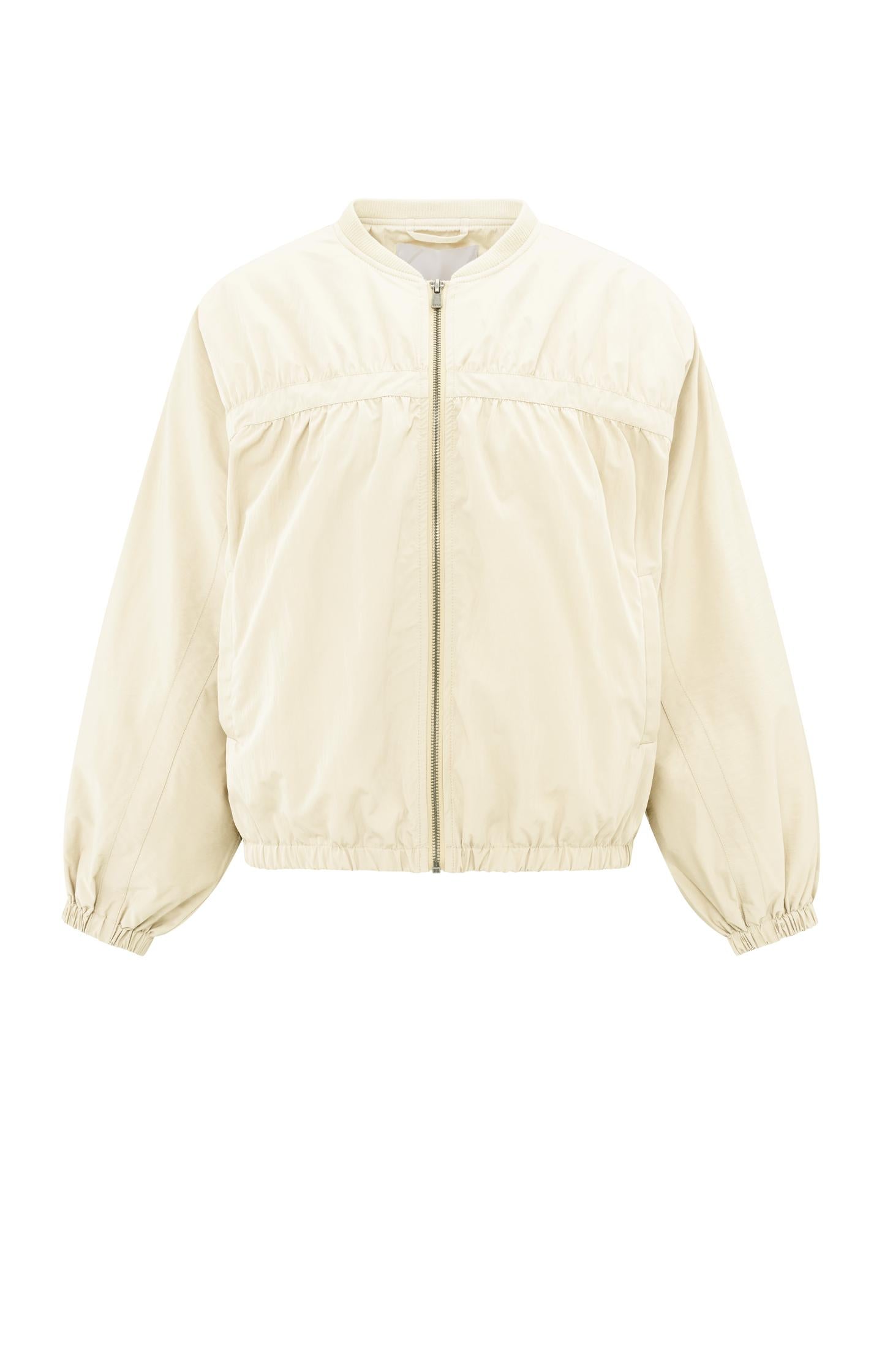 Short nylon bomber jacket with oversized fit - Type: product