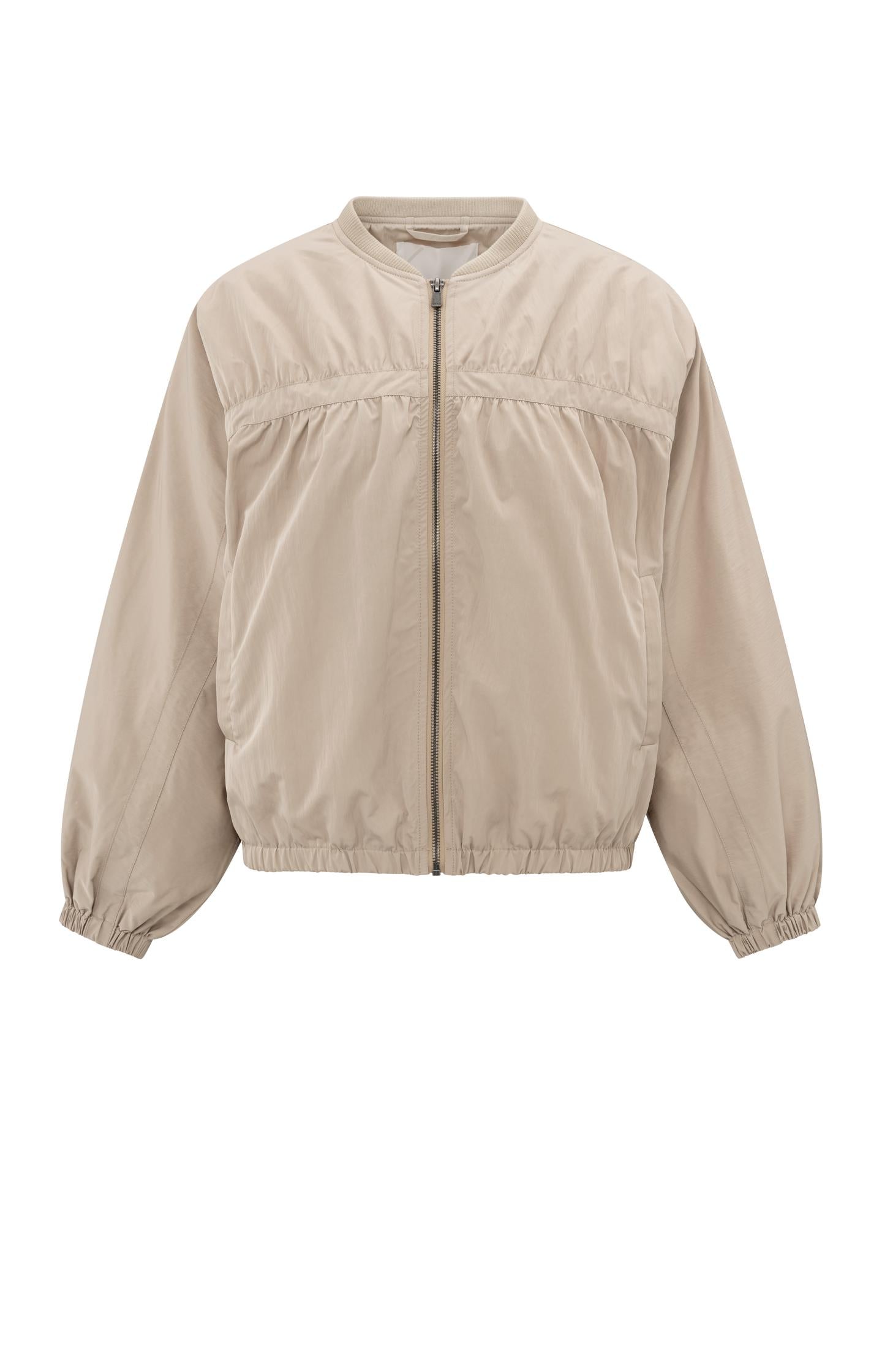 Short nylon bomber jacket with oversized fit - Type: product