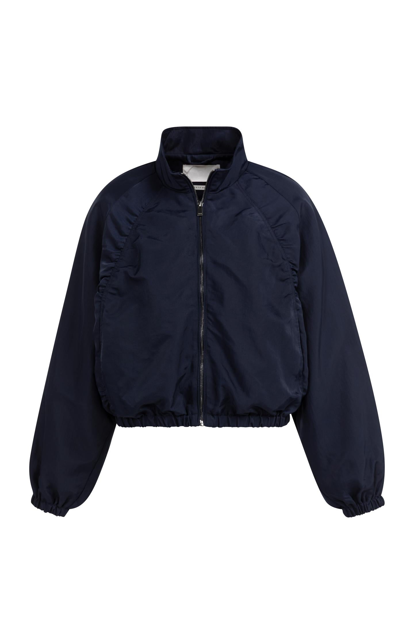 Short oversized jacket with pleated details - Type: product