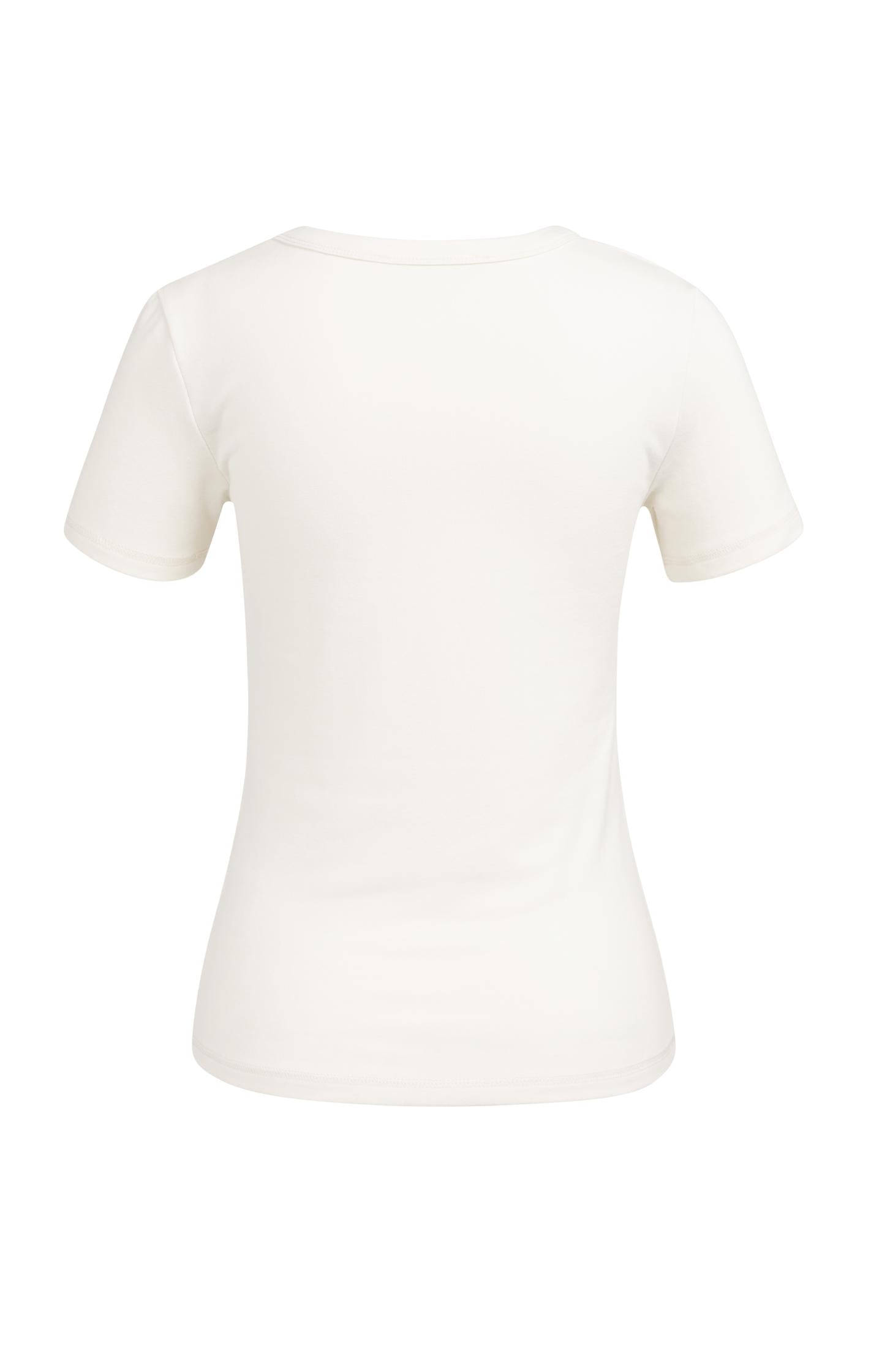 Short sleeve T-shirt with round neck
