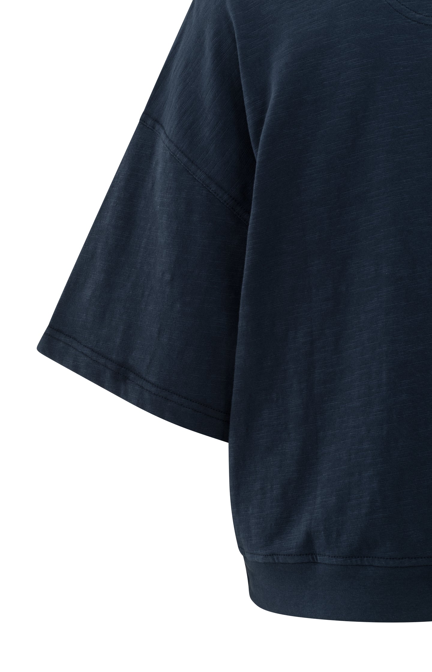 Short sleeve T-shirt with slub texture