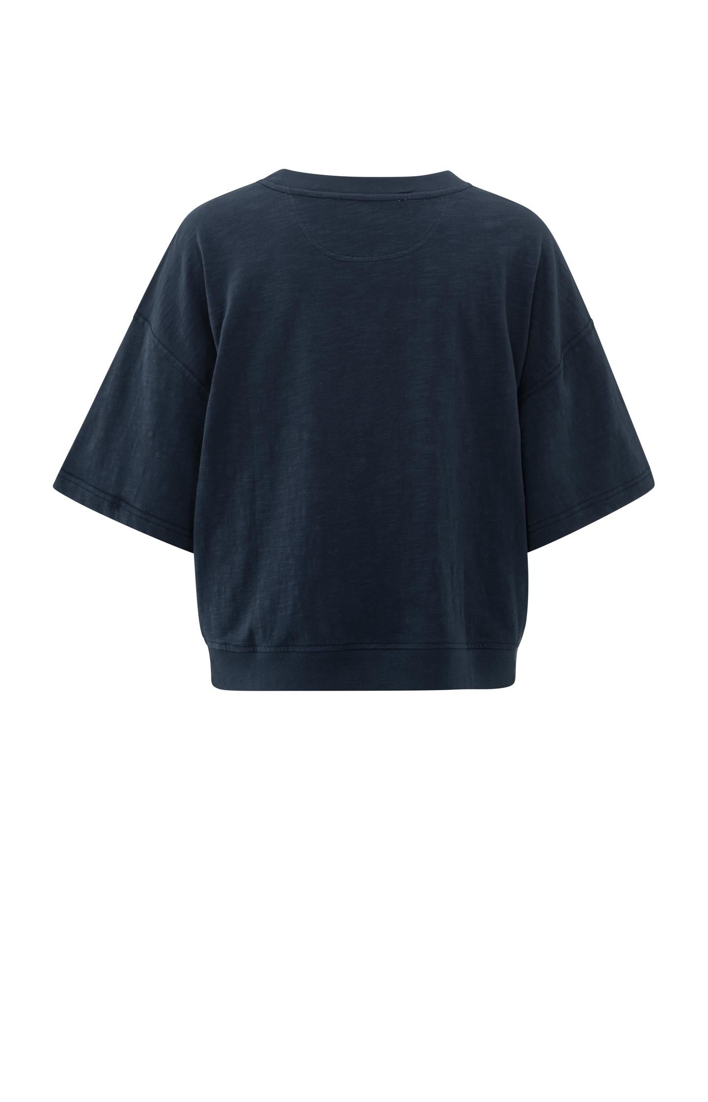 Short sleeve T-shirt with slub texture
