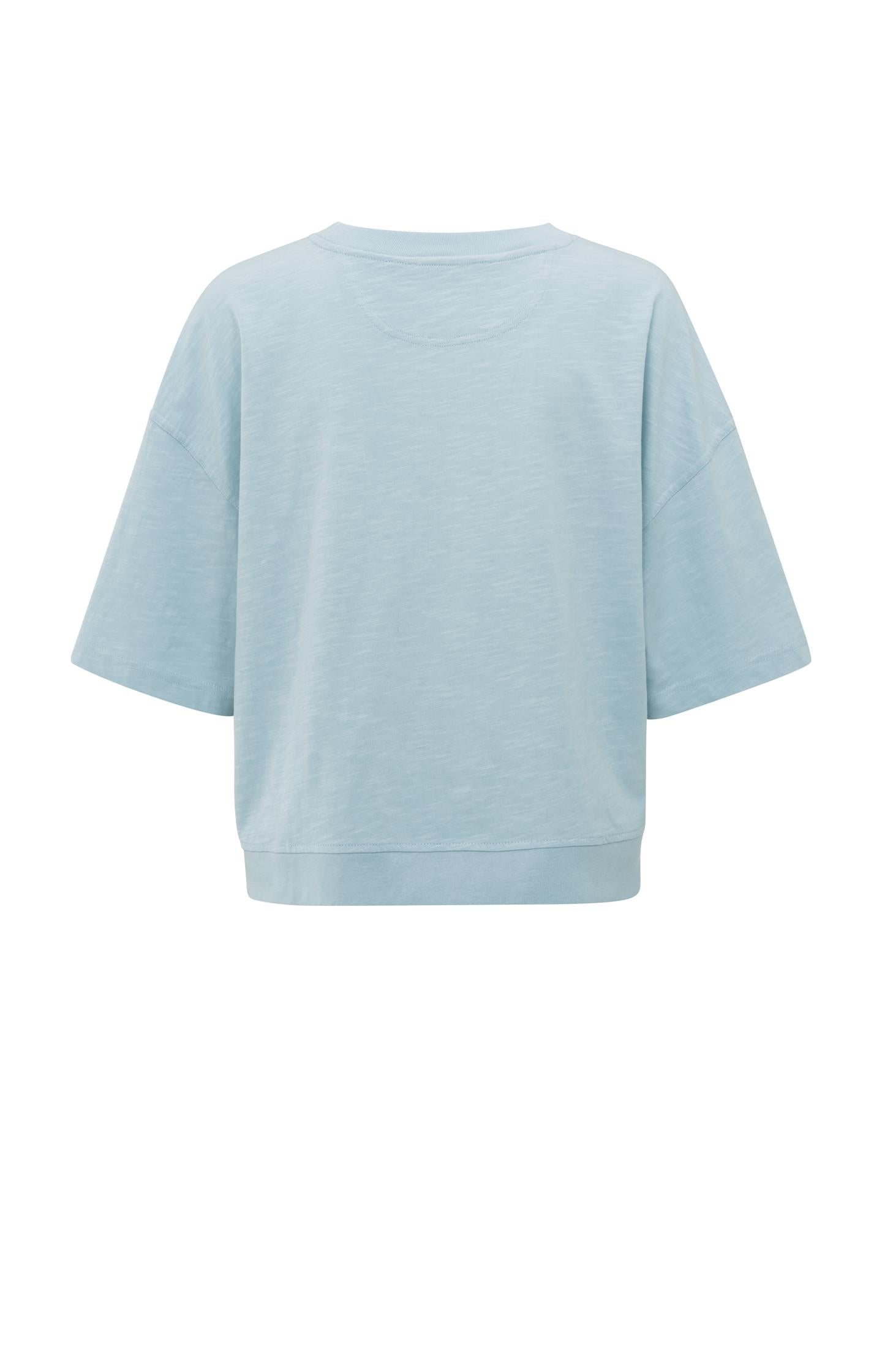 Short sleeve T-shirt with slub texture