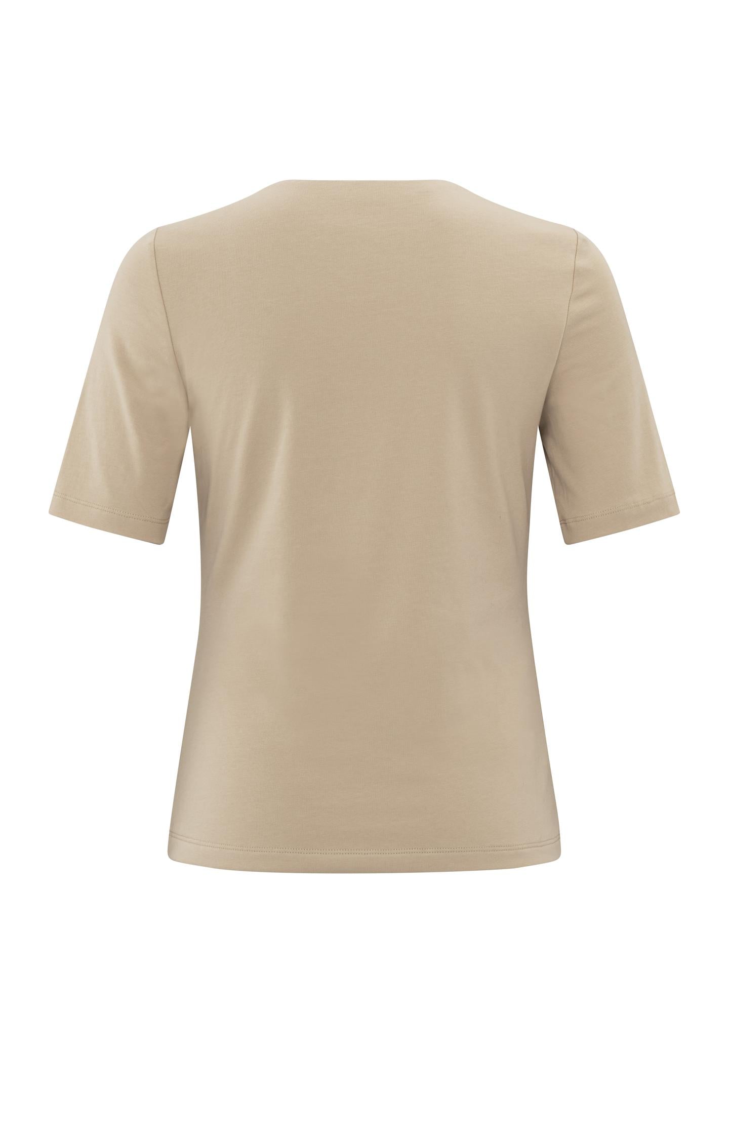 Short-sleeve T-shirt with square neckline