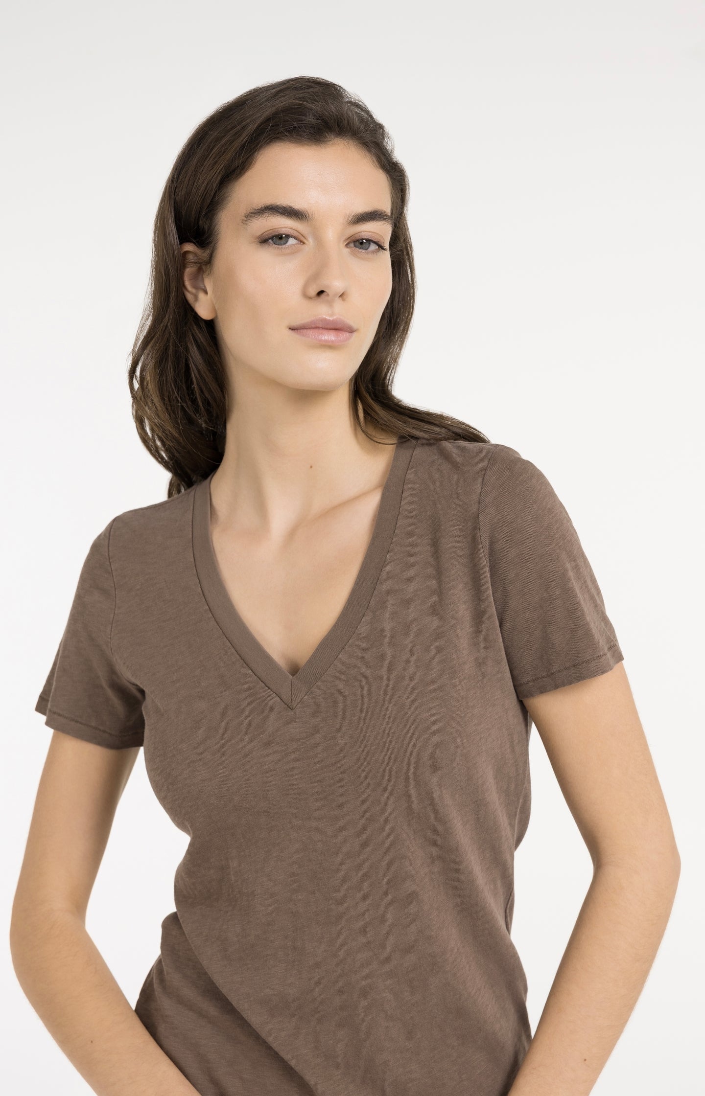Short sleeve T-shirt with subtle washed effect