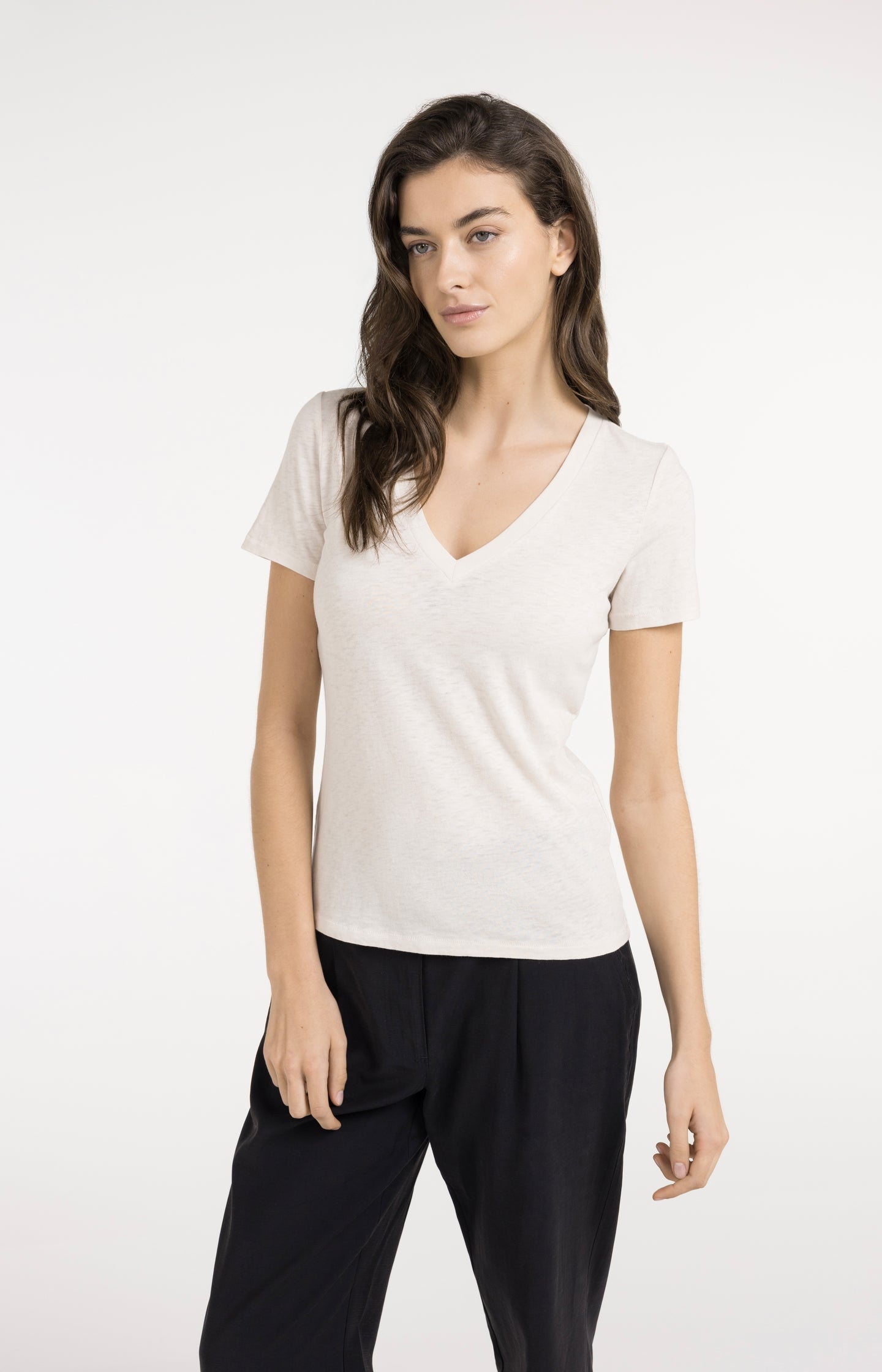 Short sleeve T-shirt with subtle washed effect