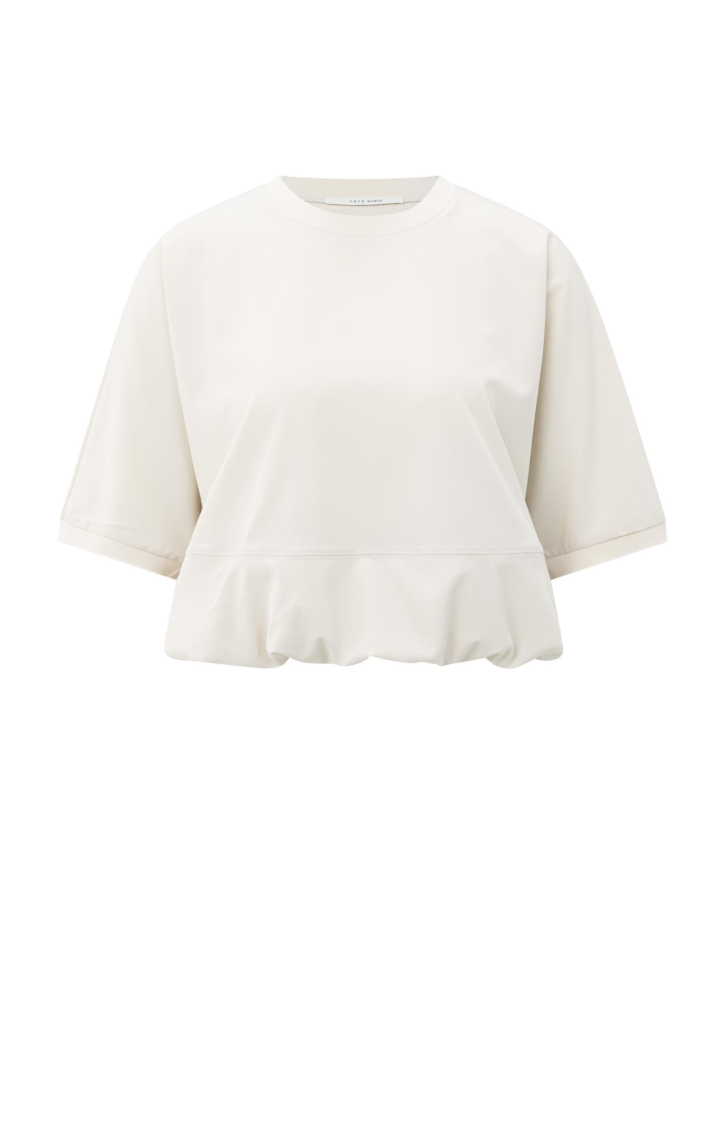 Short sleeve top with balloon hem - Type: product