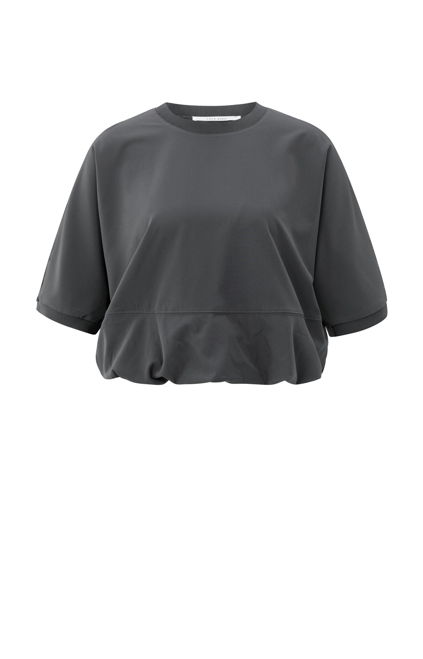 Short sleeve top with balloon hem - Type: product