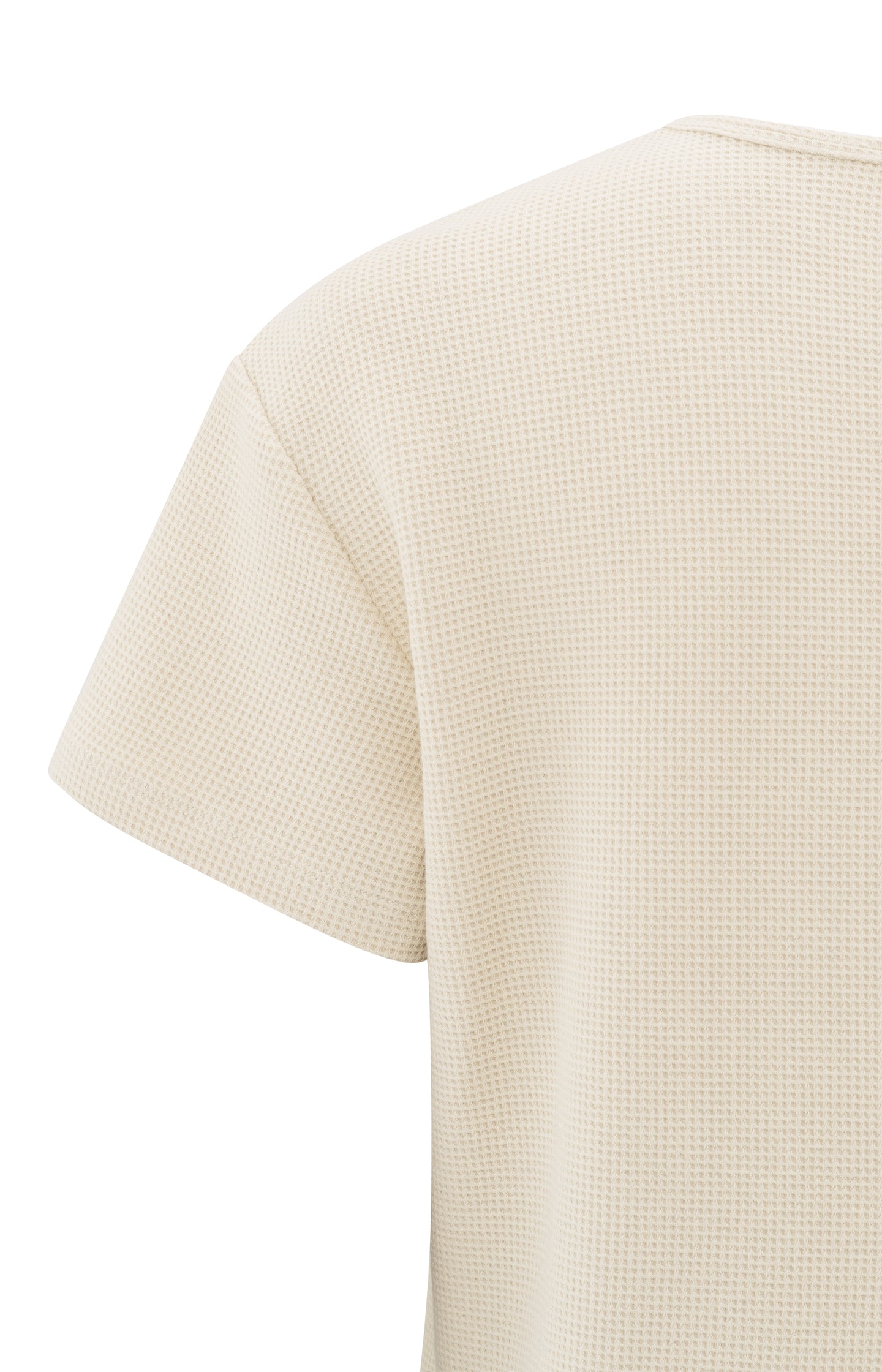 Short-sleeve waffle T-shirt