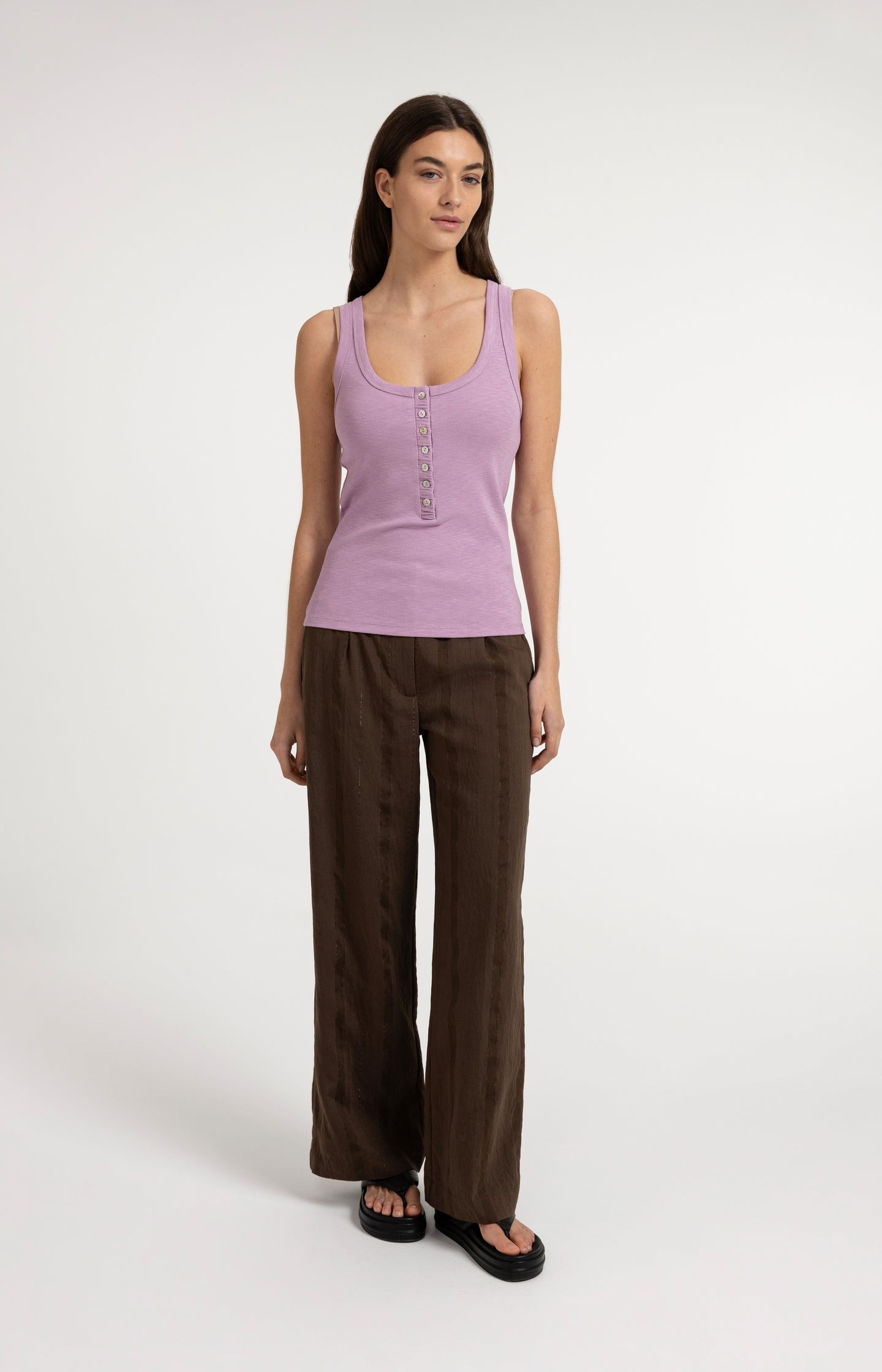 Singlet with button details