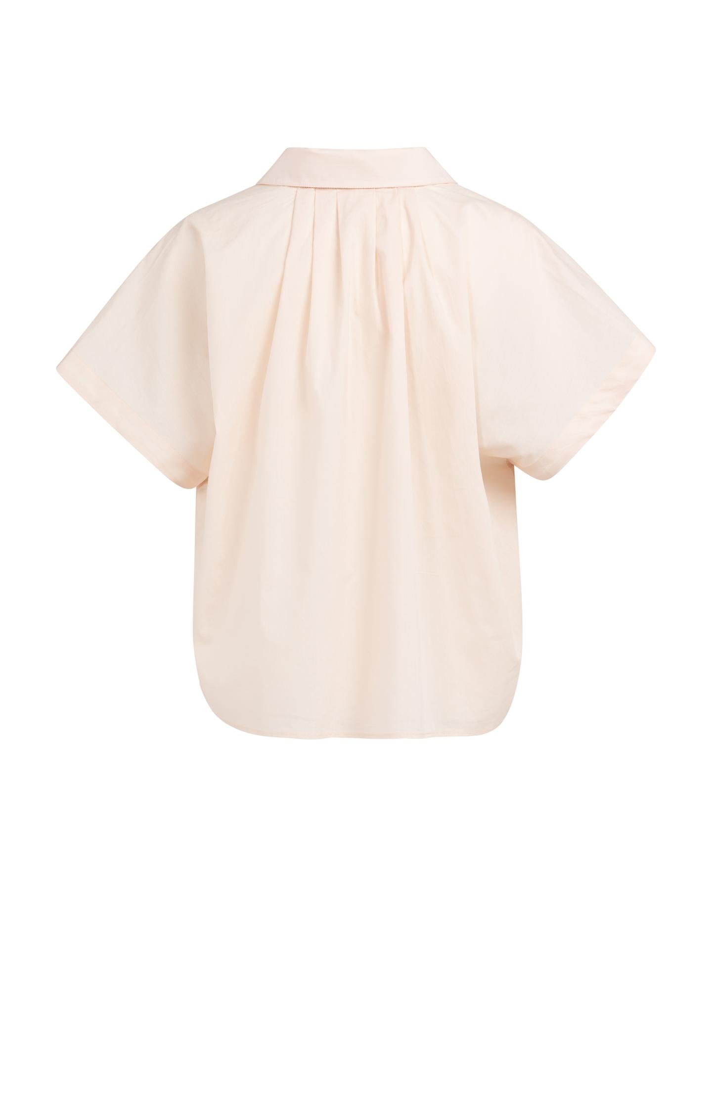 Ärmellose Bluse mit Zierknöpfen