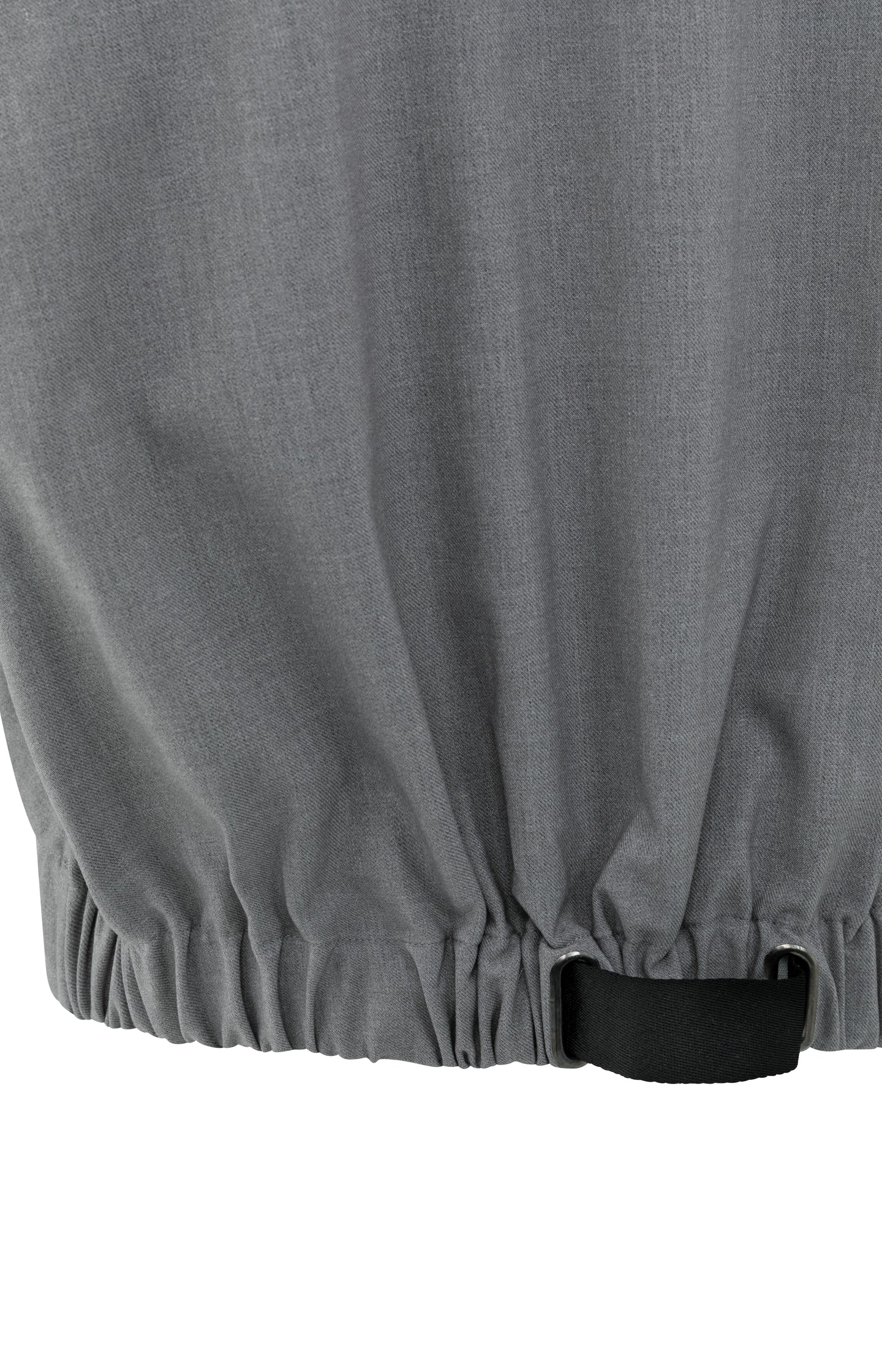 Sleeveless jacket with lapels and elastic waist